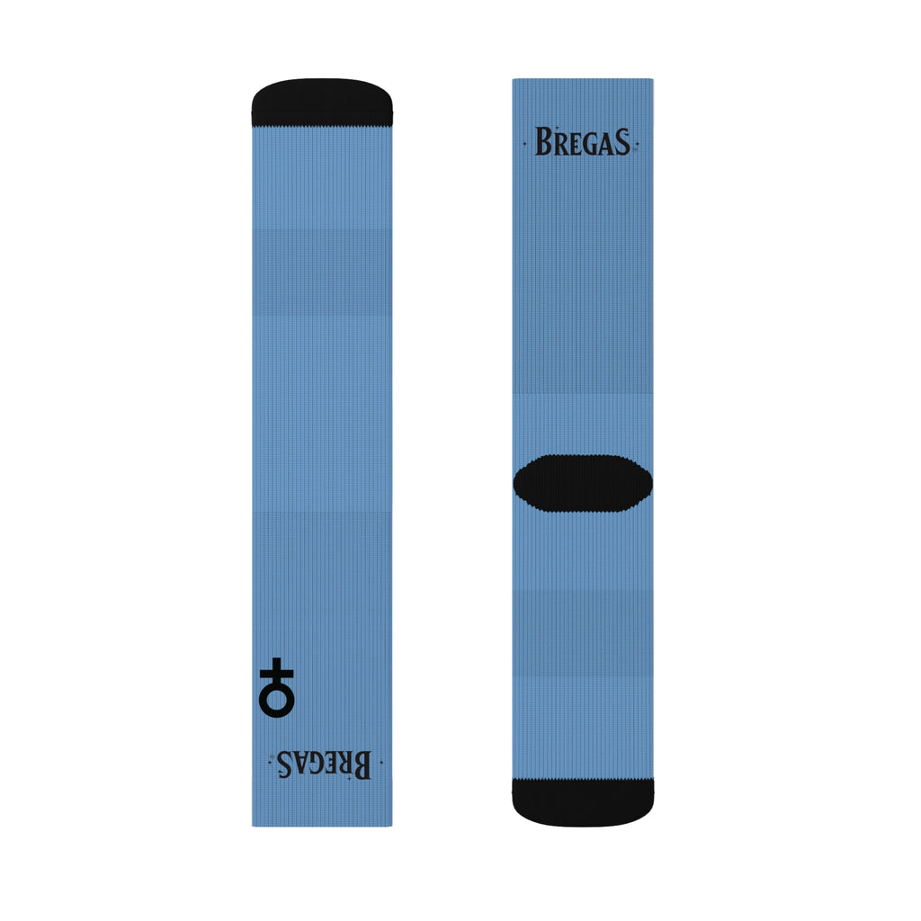 Socks, light blue, Men for women