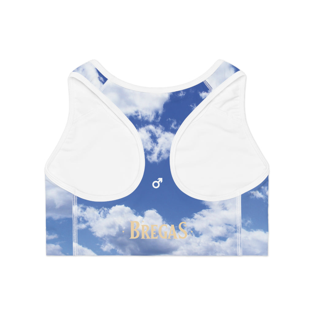 Sports Bra, Blue sky and Fluffy Clouds, Women for men