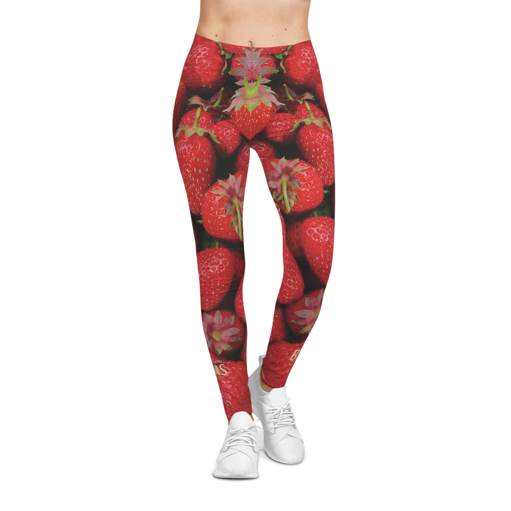 Leggings, Strawberries, Non Dating Cool. Made in the USA.