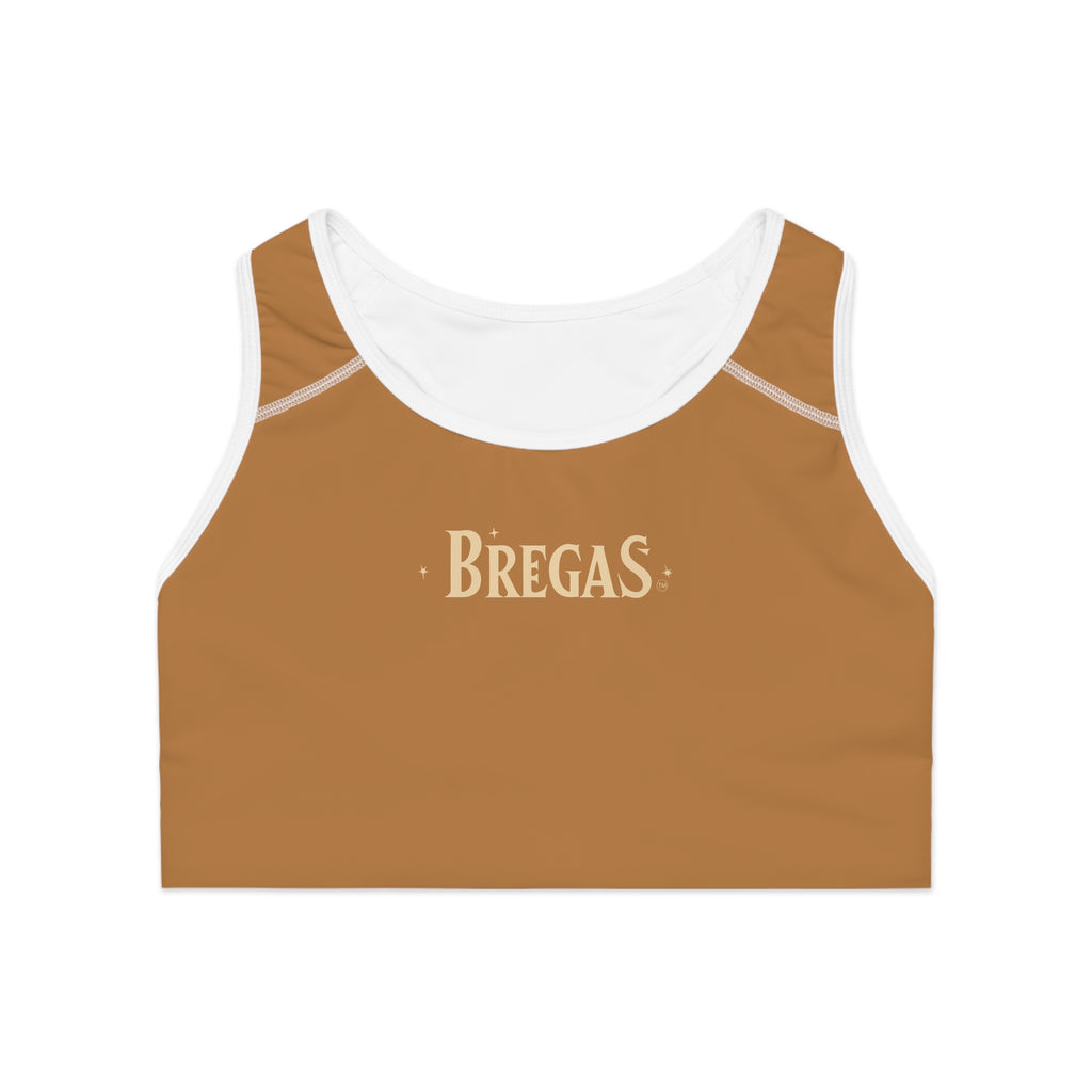 Sports Bra, Golden Brown, Non Dating Cool. Made in the USA.