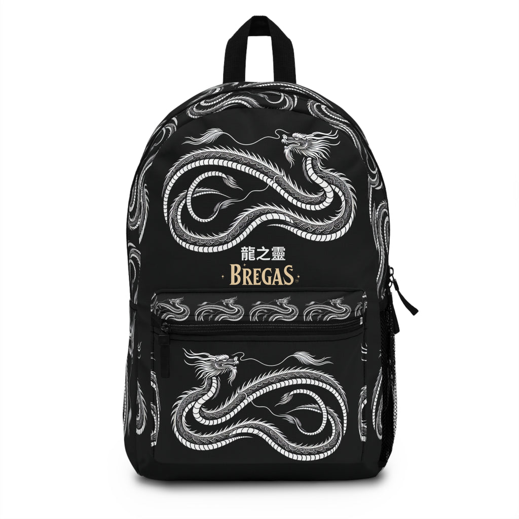 Backpack,  White spirit Dragon, 龍之靈 Dragon Spirit Ancient Chinese text