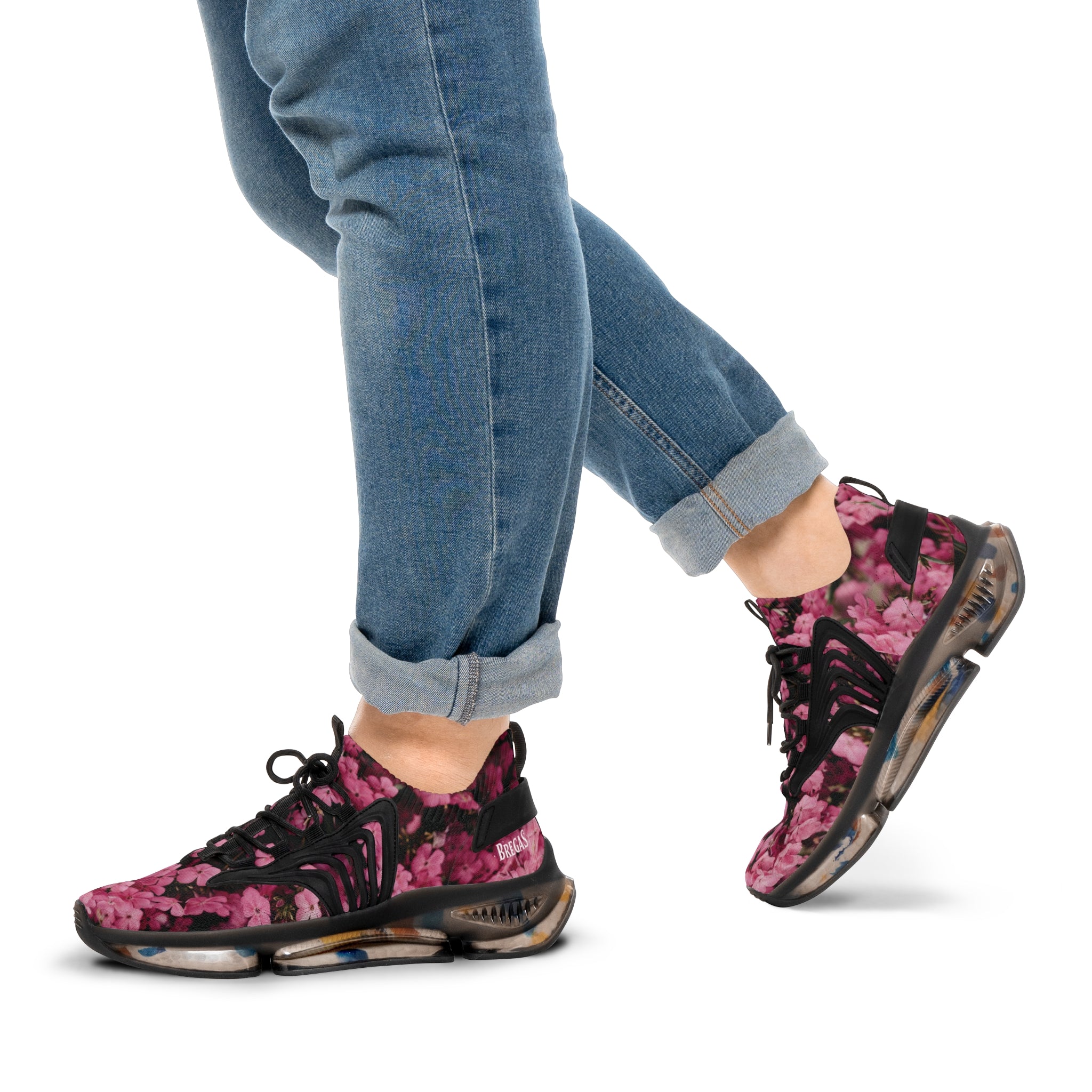 Sneakers, Pink Phlox flowers, Non Dating Cool