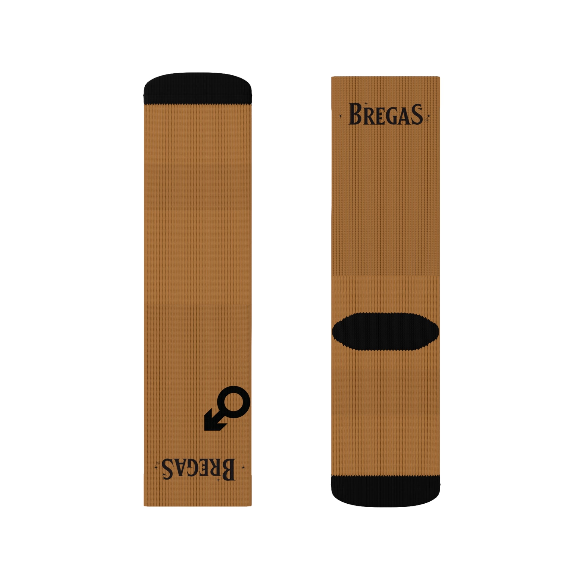 Socks, golden brown, Women for men