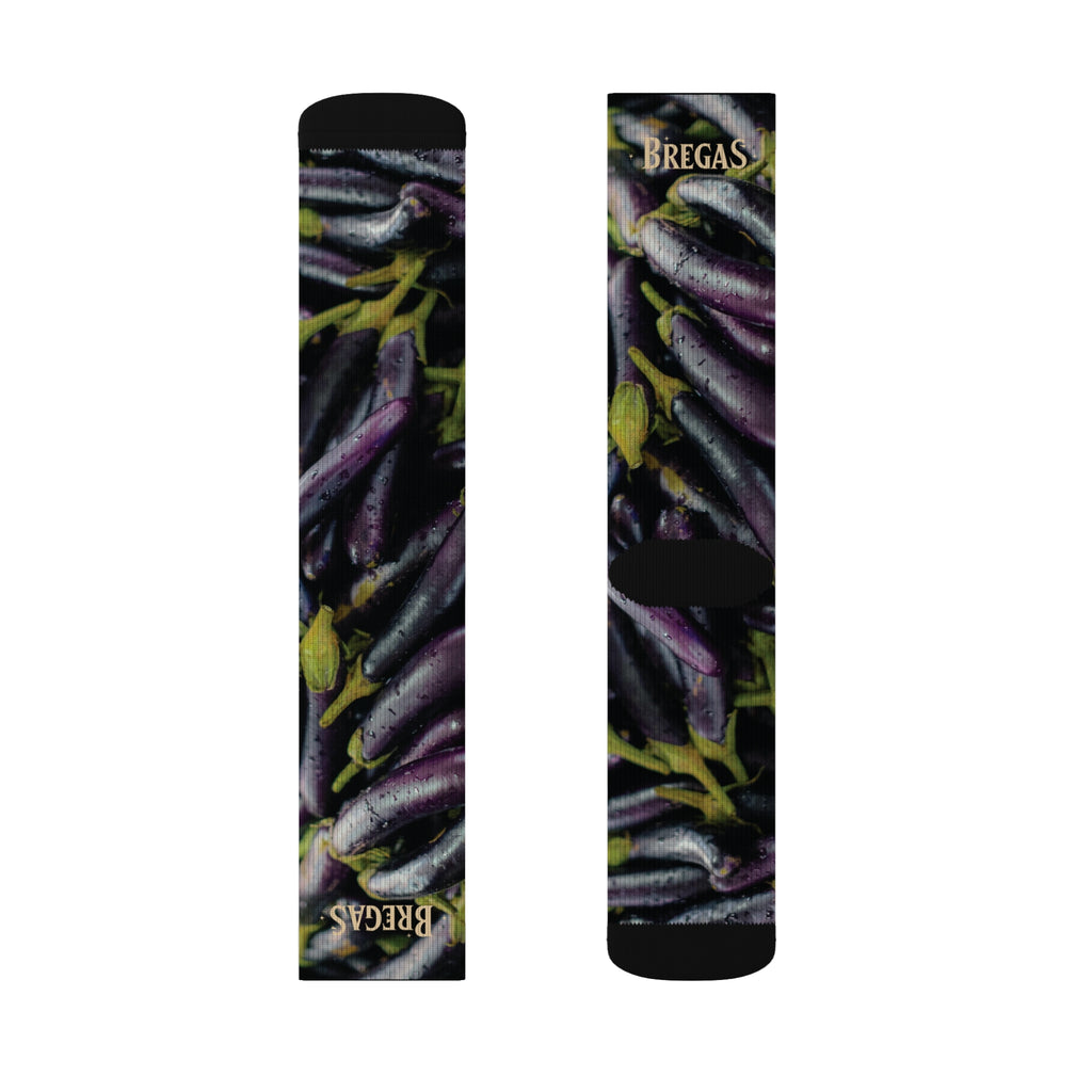 Socks, aubergine or eggplant, Non Dating Cool