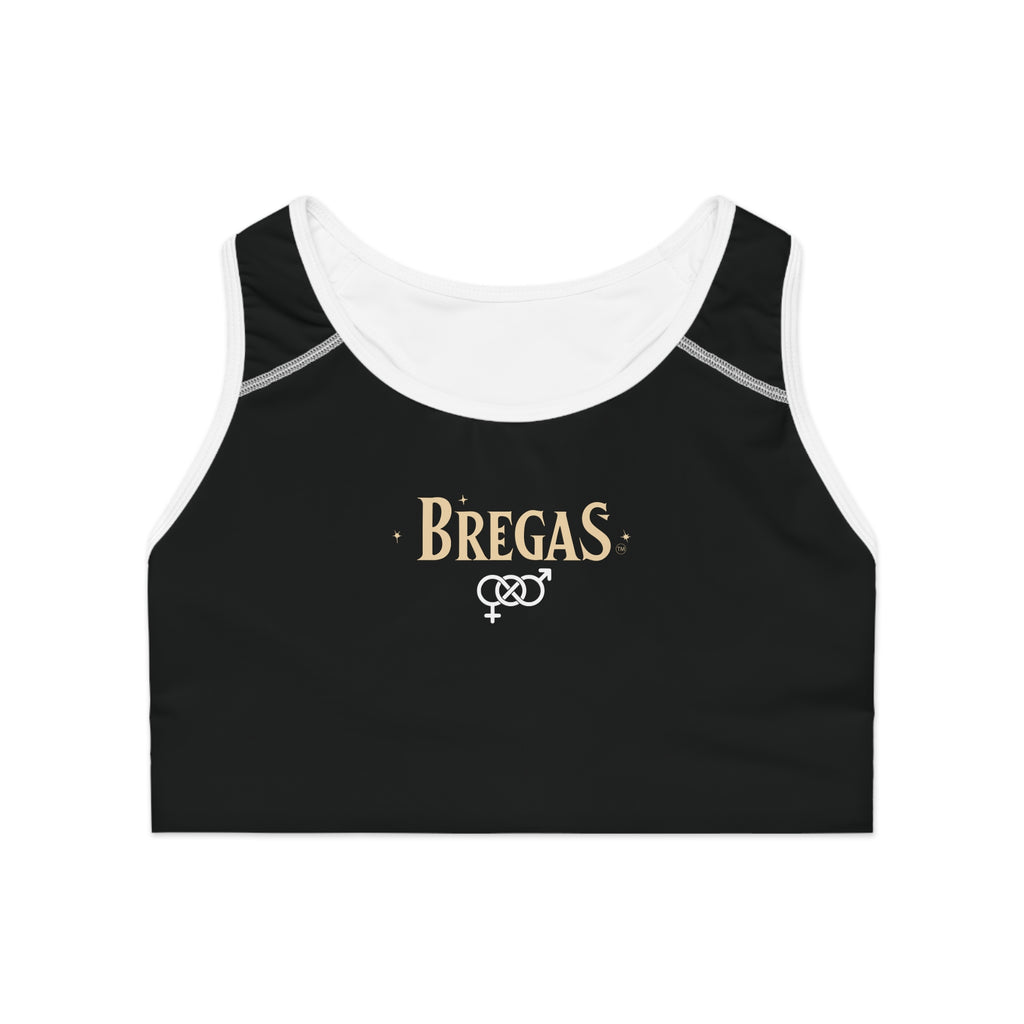 Sports Bra, Black, Bisexual. Made in the USA.