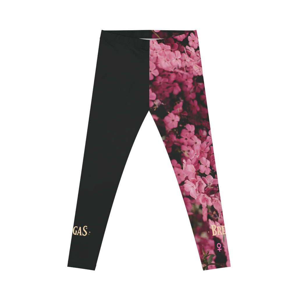 Leggings, Pink flowers and a Butterfly, W4W. Made in the USA.