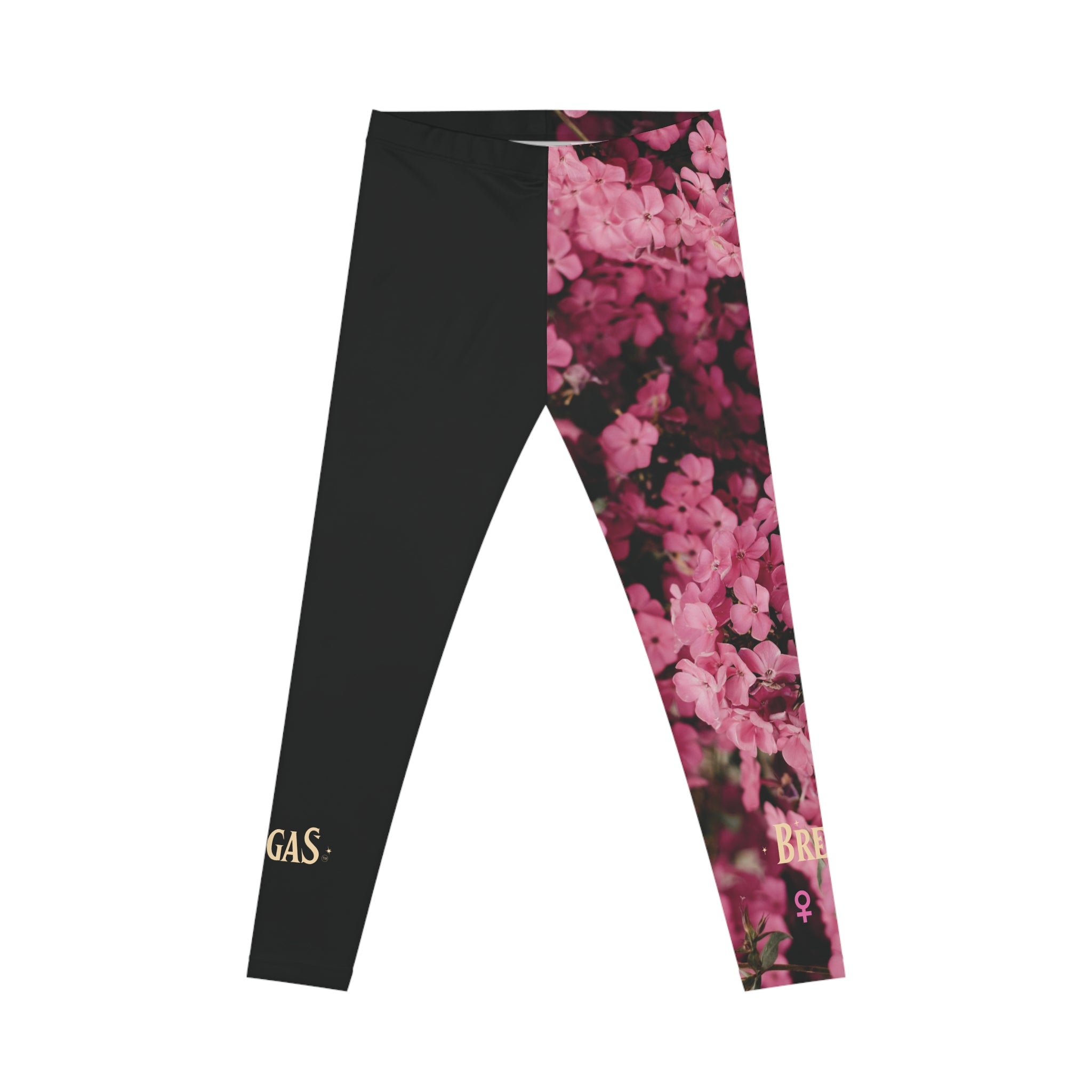 Leggings, Pink flowers and a Butterfly, W4W. Made in the USA.