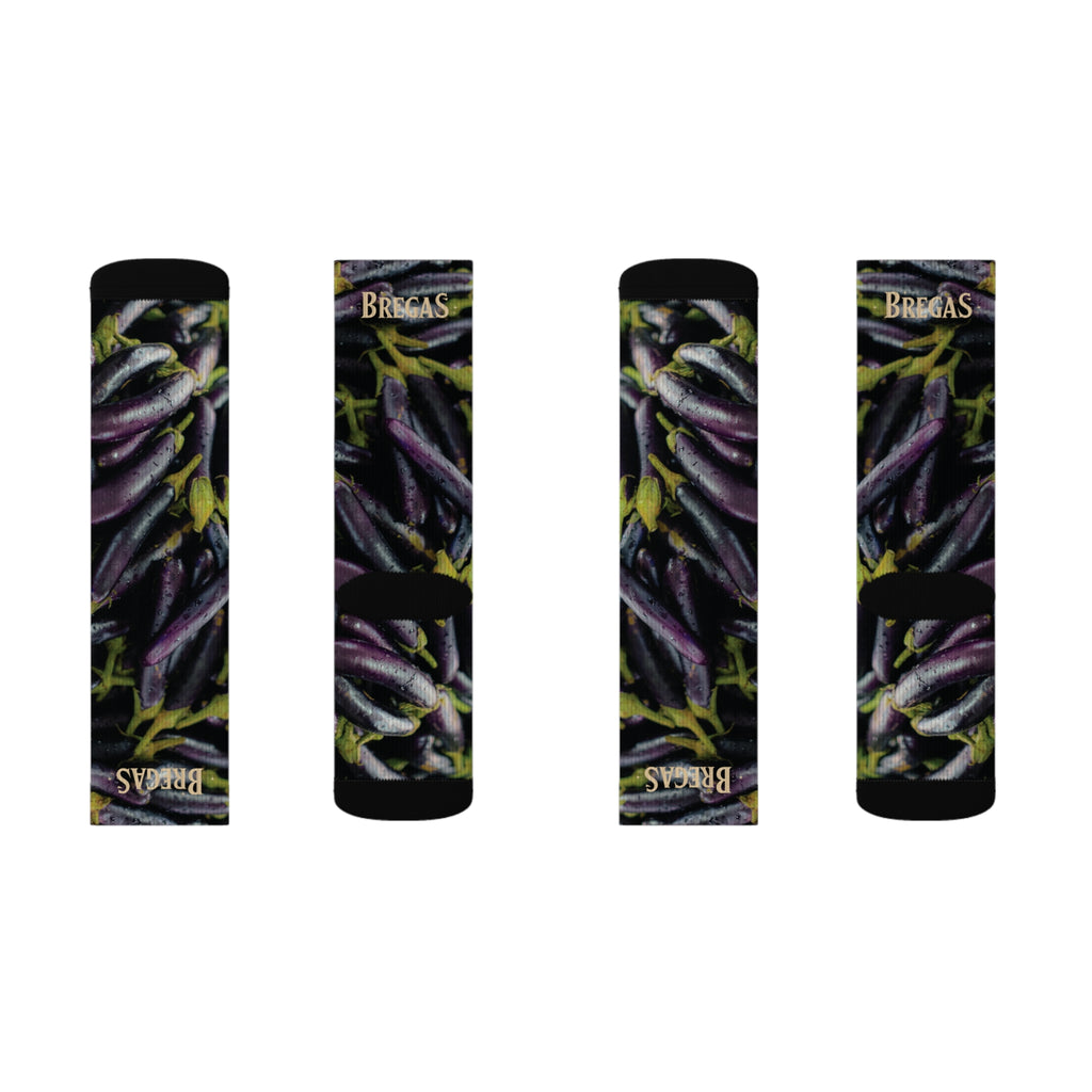 Socks, aubergine or eggplant, Non Dating Cool