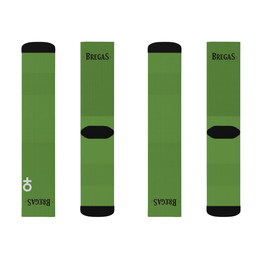 Socks, green, Men for women