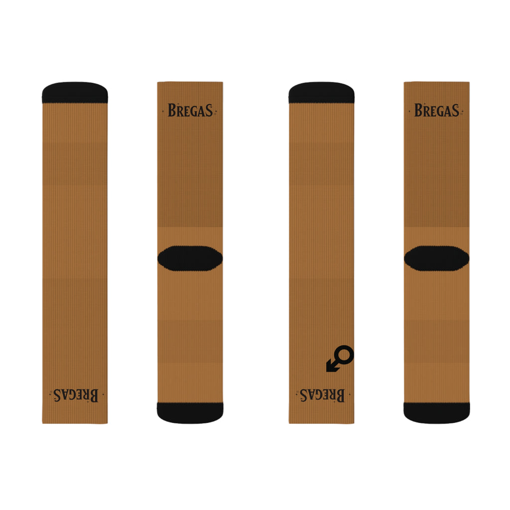 Socks, golden brown, Women for men