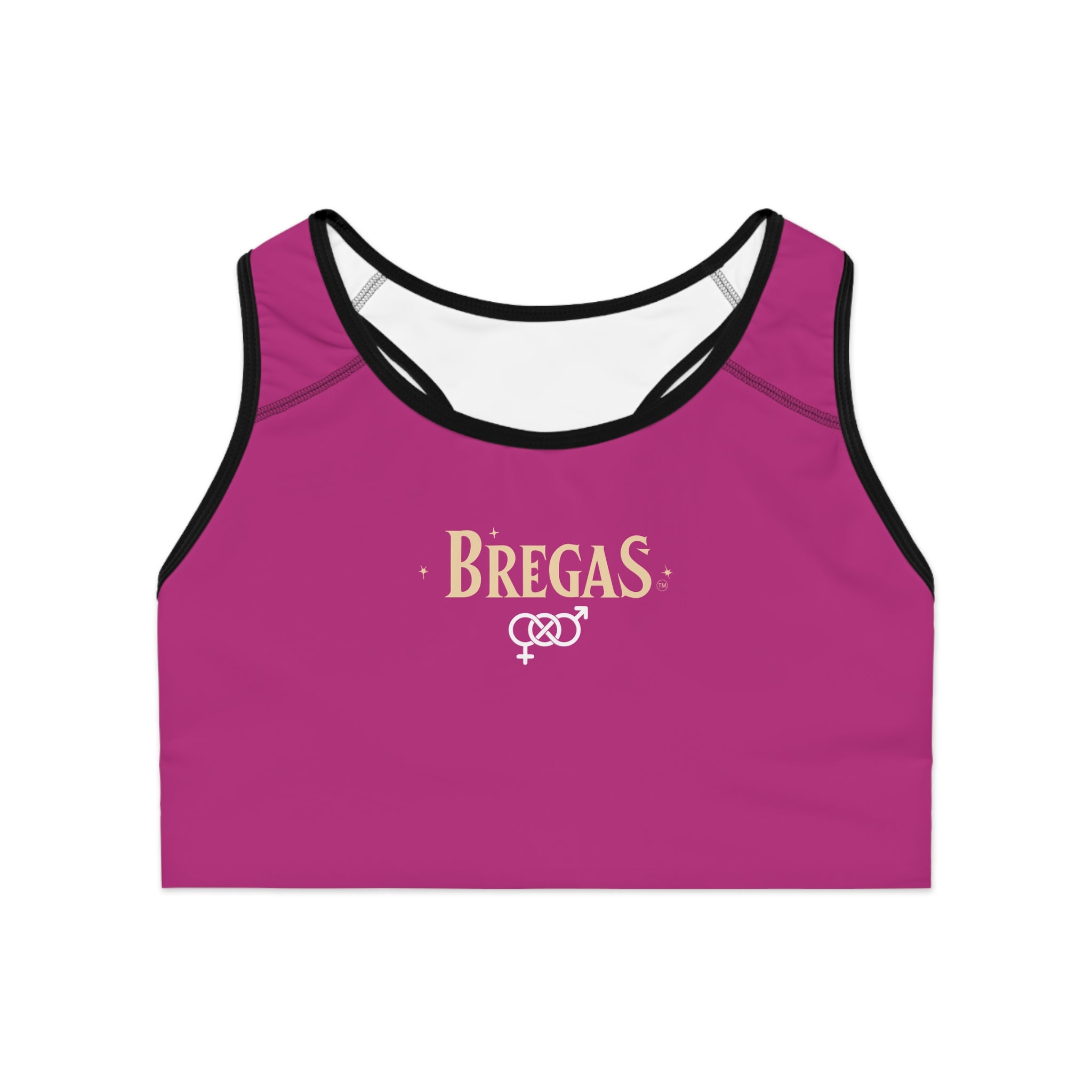 Sports Bra, Dark Pink, Bisexual. Made in the USA.