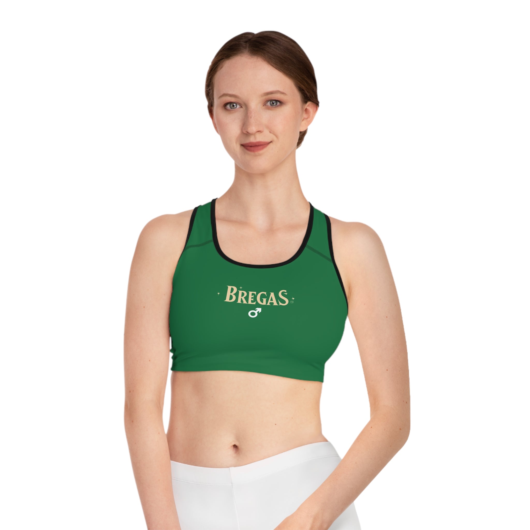 Sports Bra, Dark green, Women 4 men