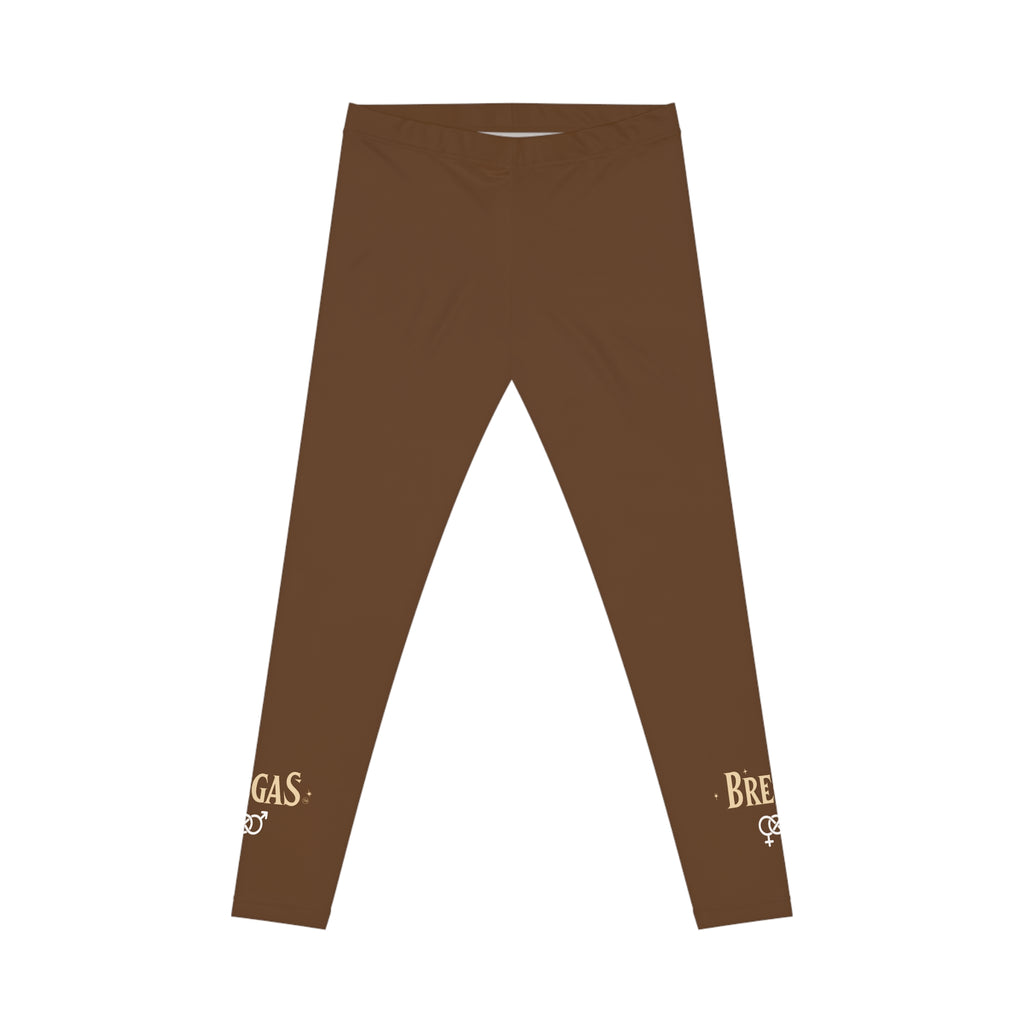 Leggings, Chocolate brown, Bisexual. Made in the USA.