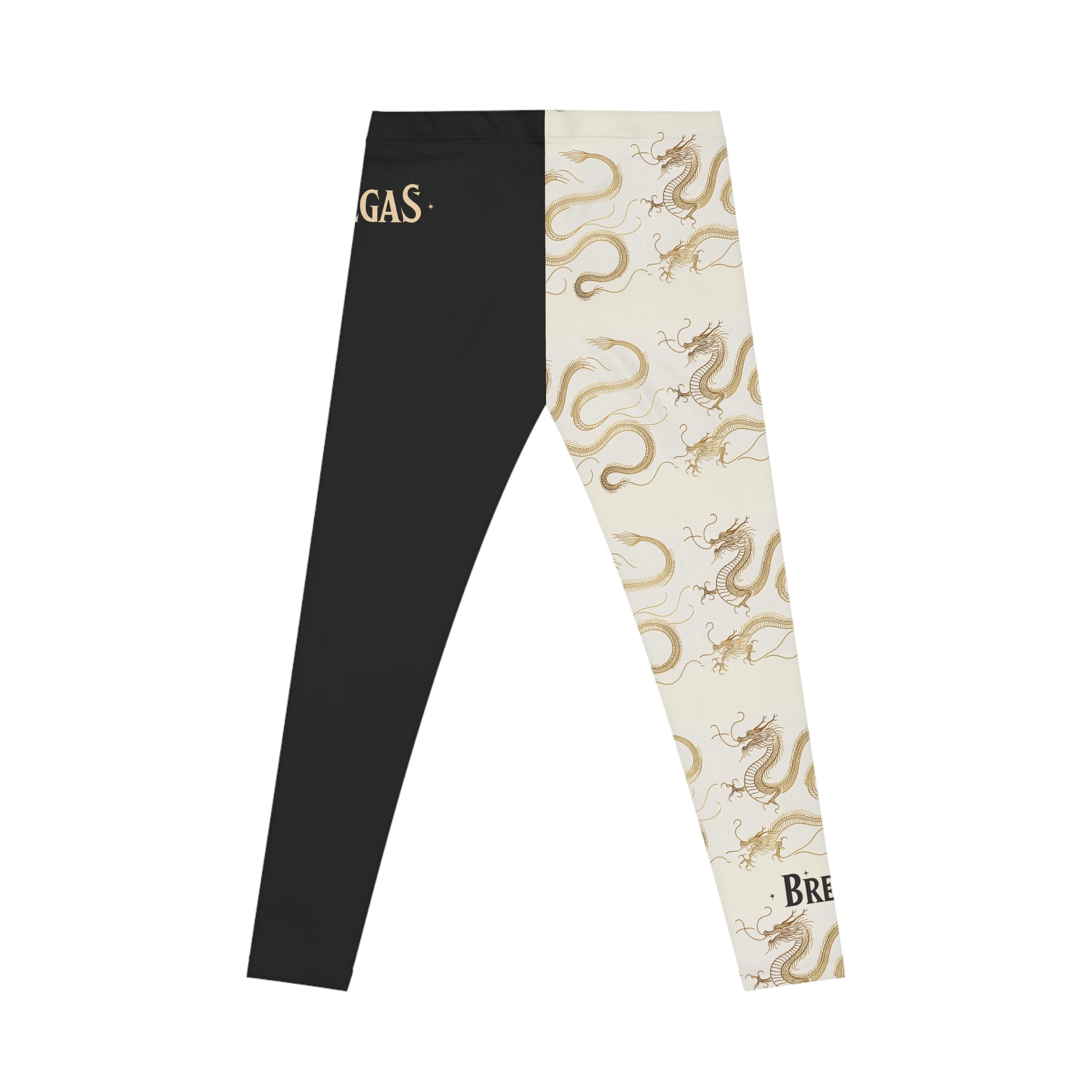 Leggings, Golden Dragon right leg, black left leg