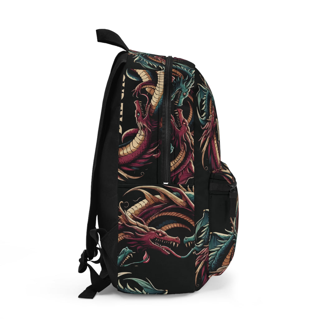 Backpack, Bregas 5 Dragon circle Print, personalizable