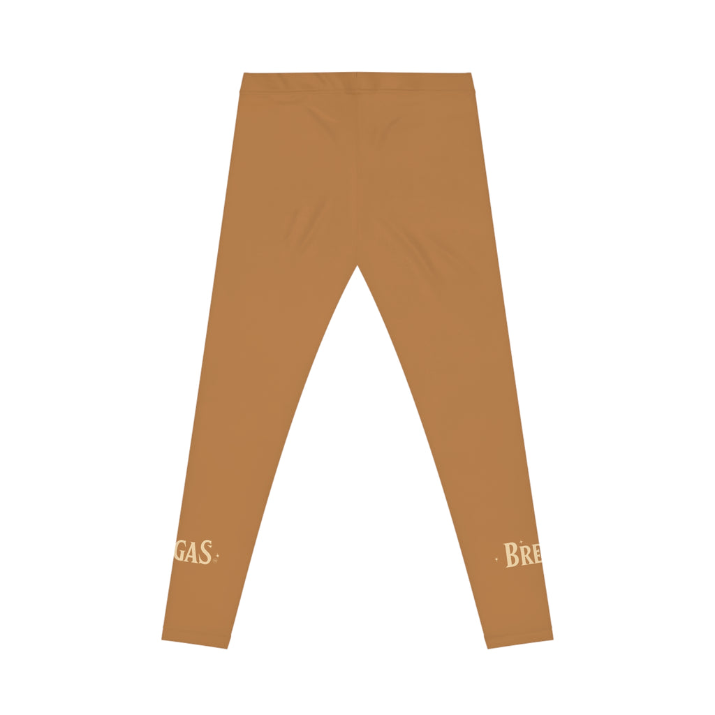 Leggings, Golden brown, Non Dating Cool. Made in the USA.
