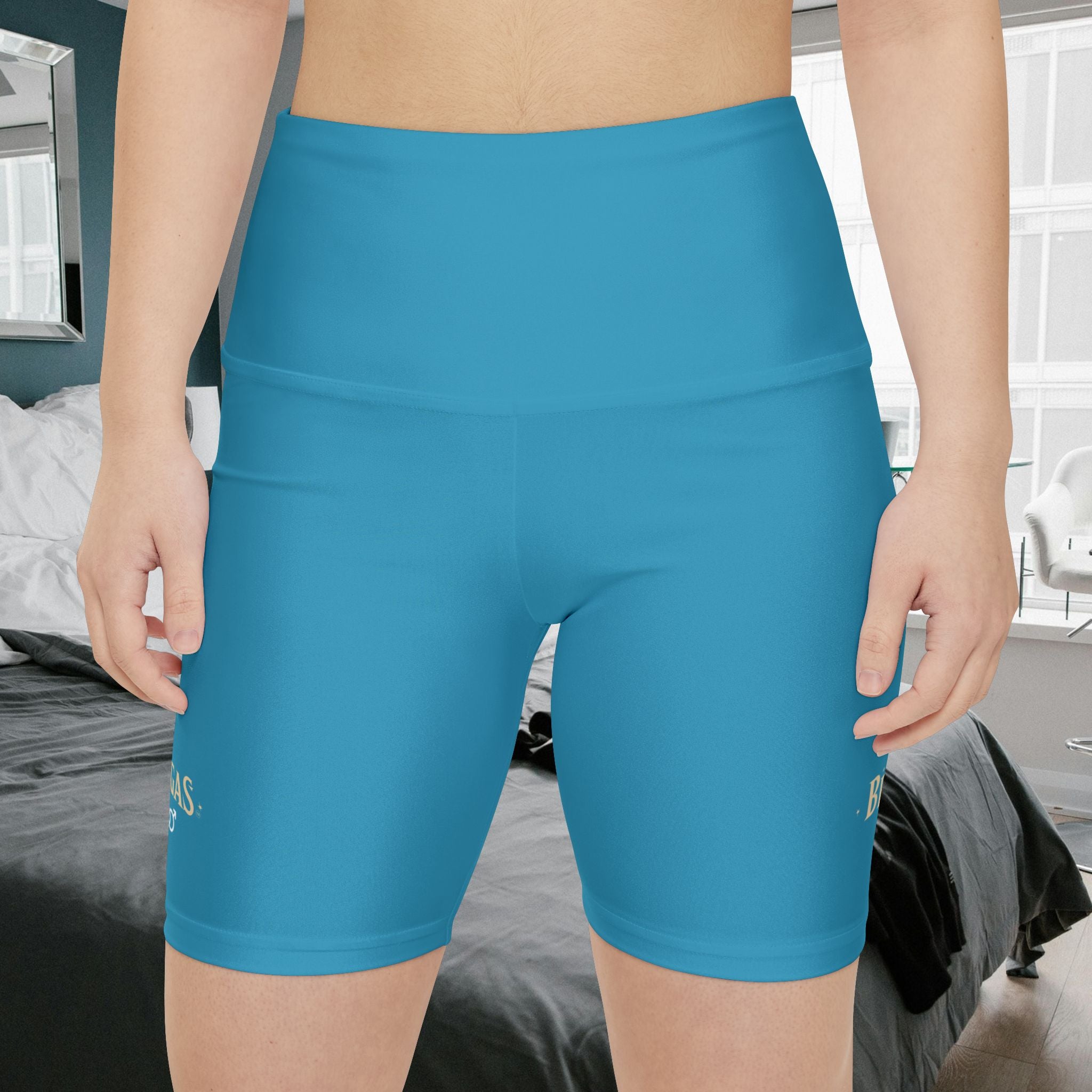 Workout Shorts, Turquoise, Bisexual women