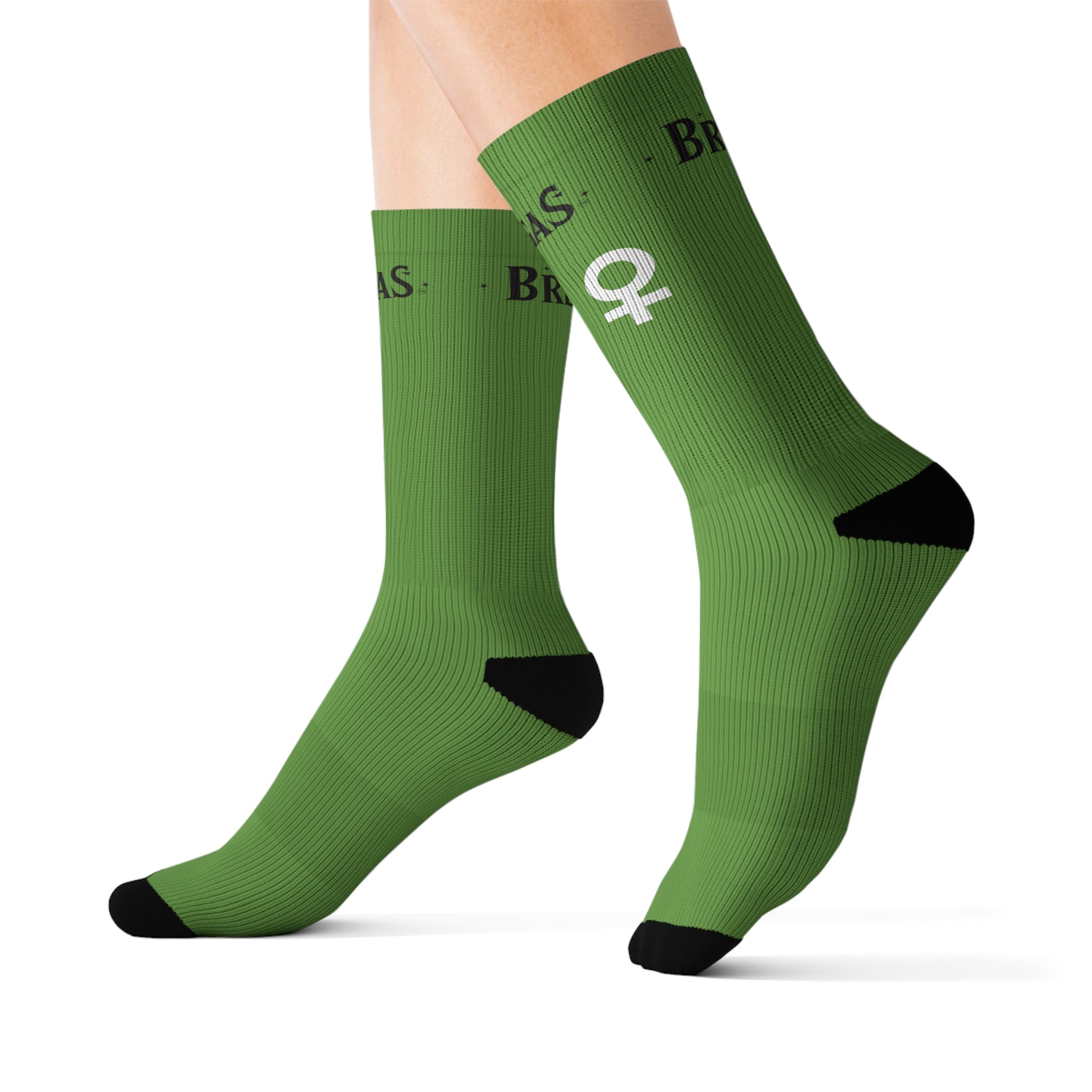 Socks, green, Men for women
