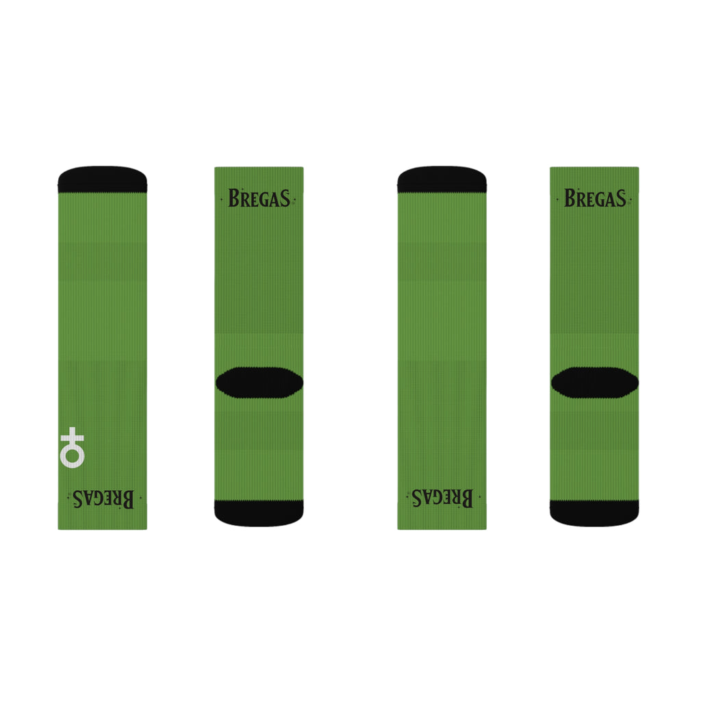 Socks, green, Men for women