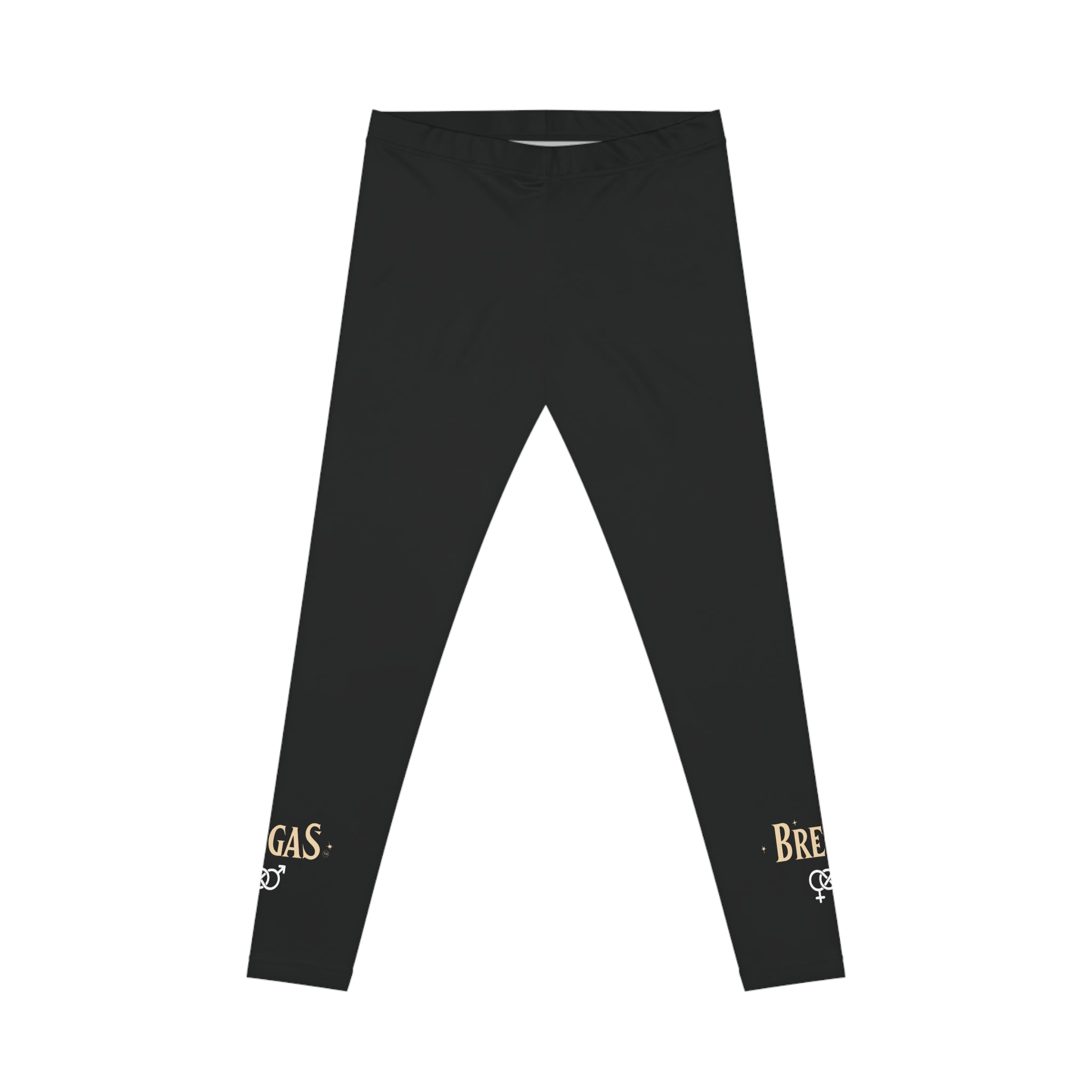 Leggings, Black, Bisexual. Made in the USA.