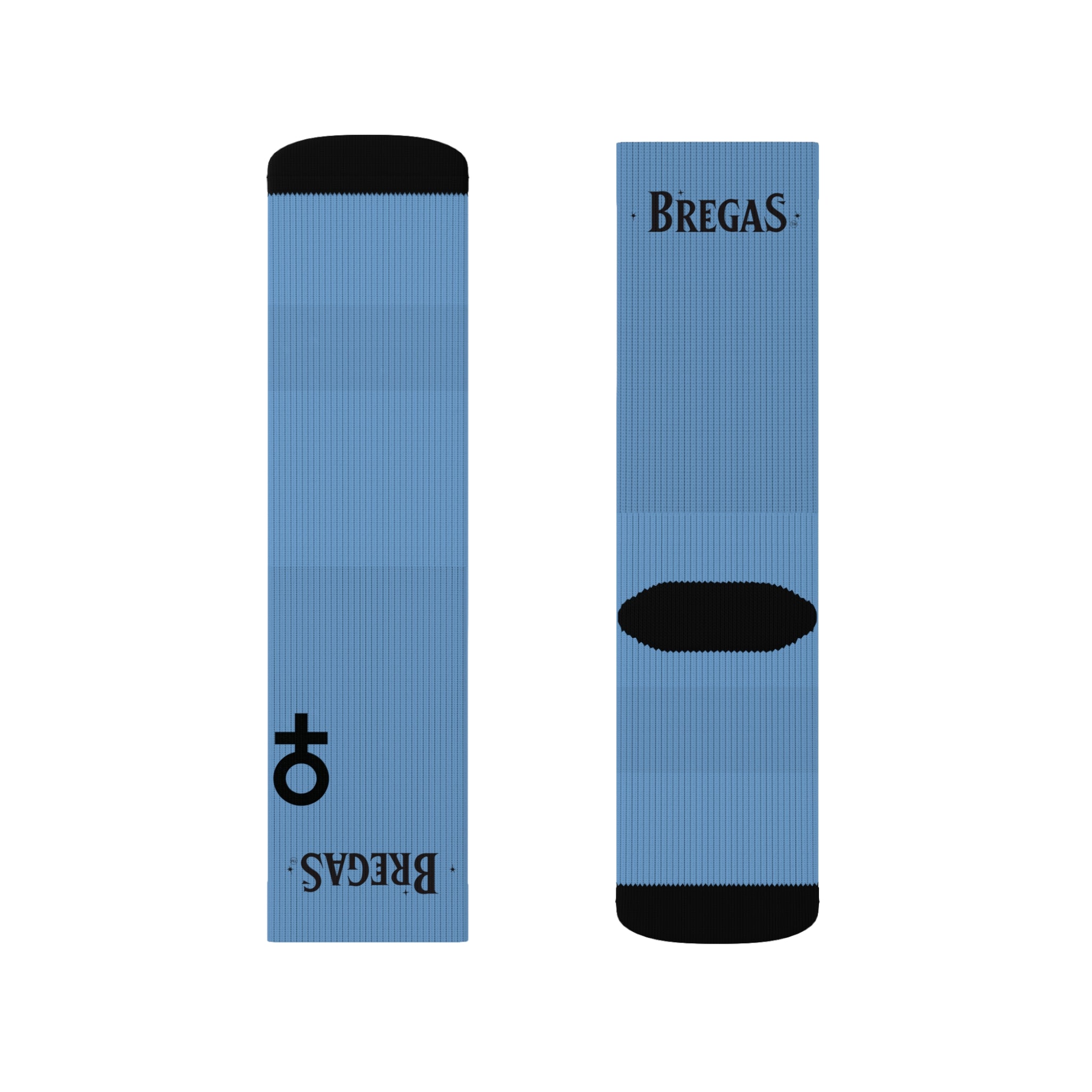 Socks, light blue, Men for women