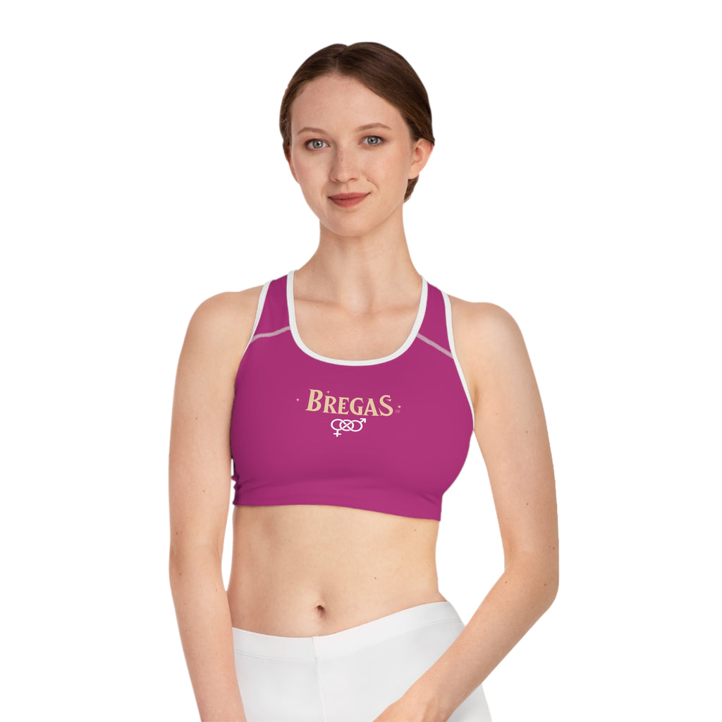 Sports Bra, Dark Pink, Bisexual. Made in the USA.