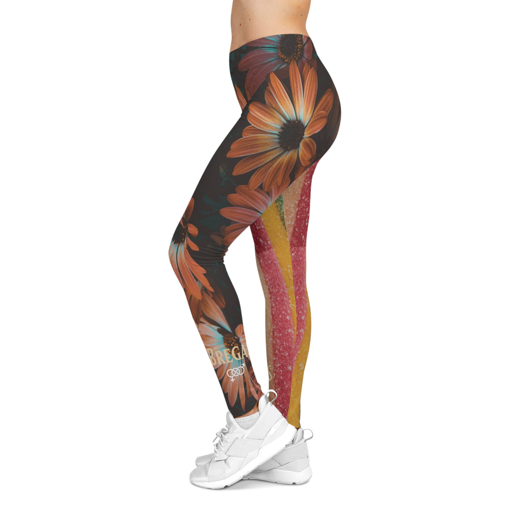 Leggings, Striped Candy and Vintage Red Daisies. Bisexual. Made in the USA.