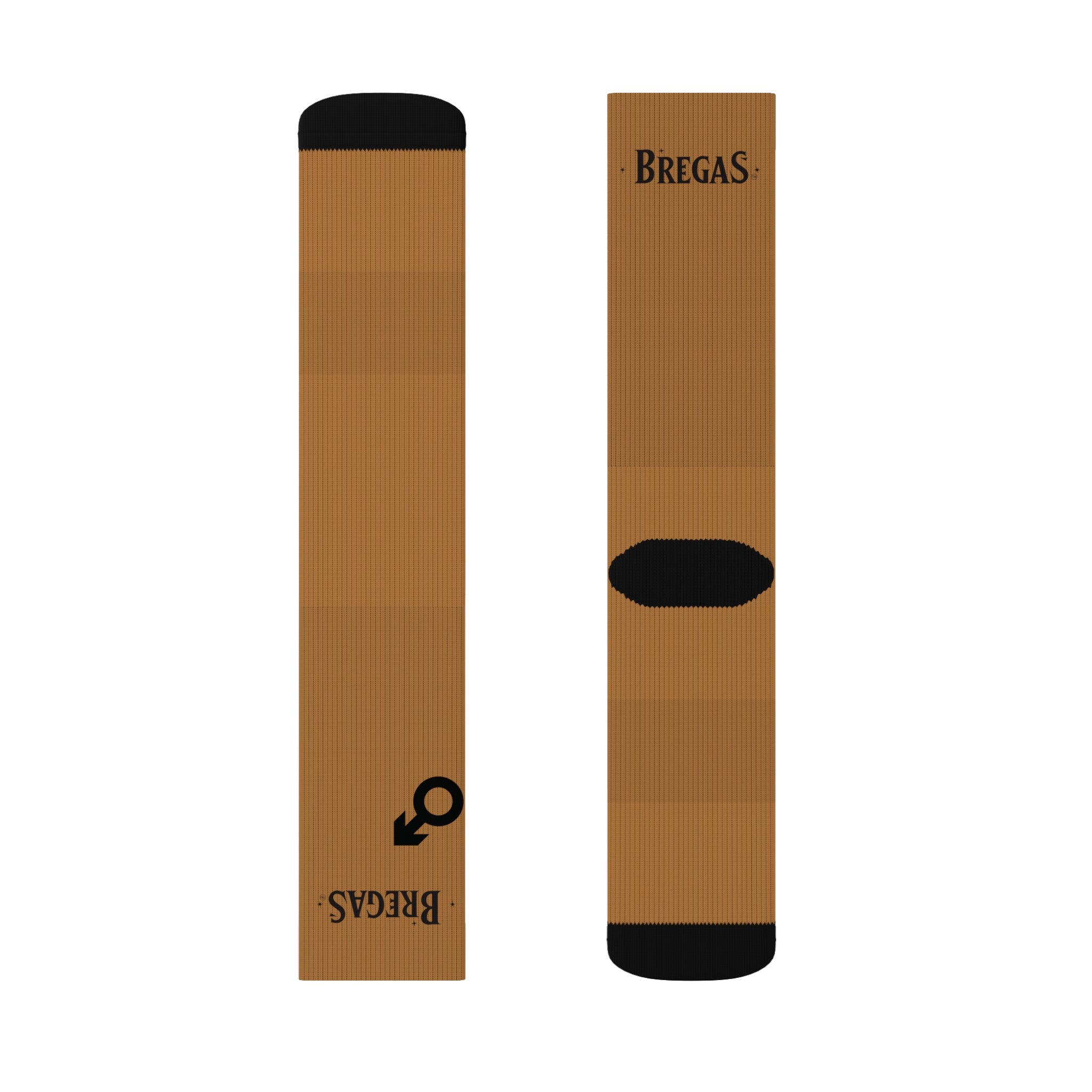 Socks, golden brown, Women for men