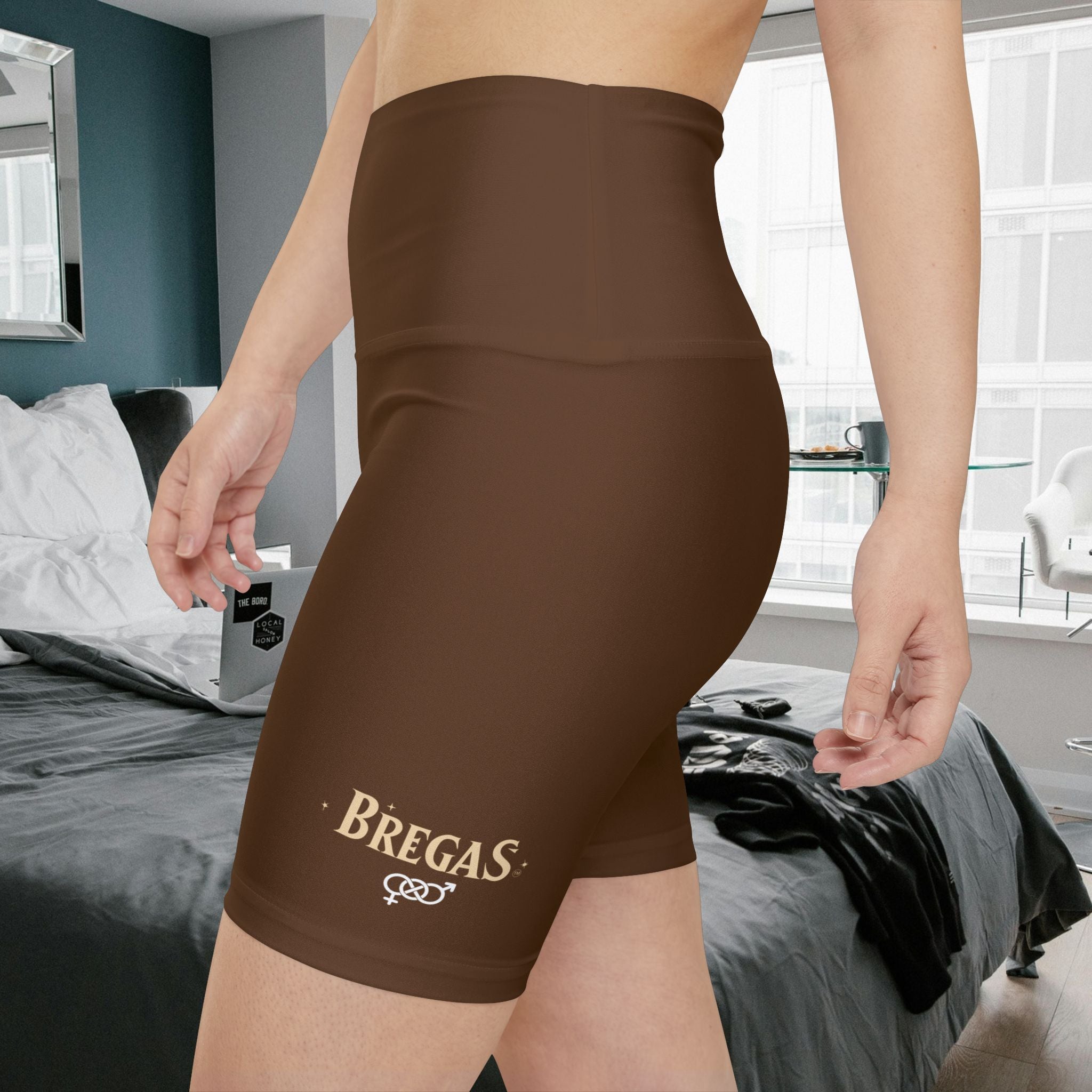 Workout Shorts, Chocolate brown, Bisexual women