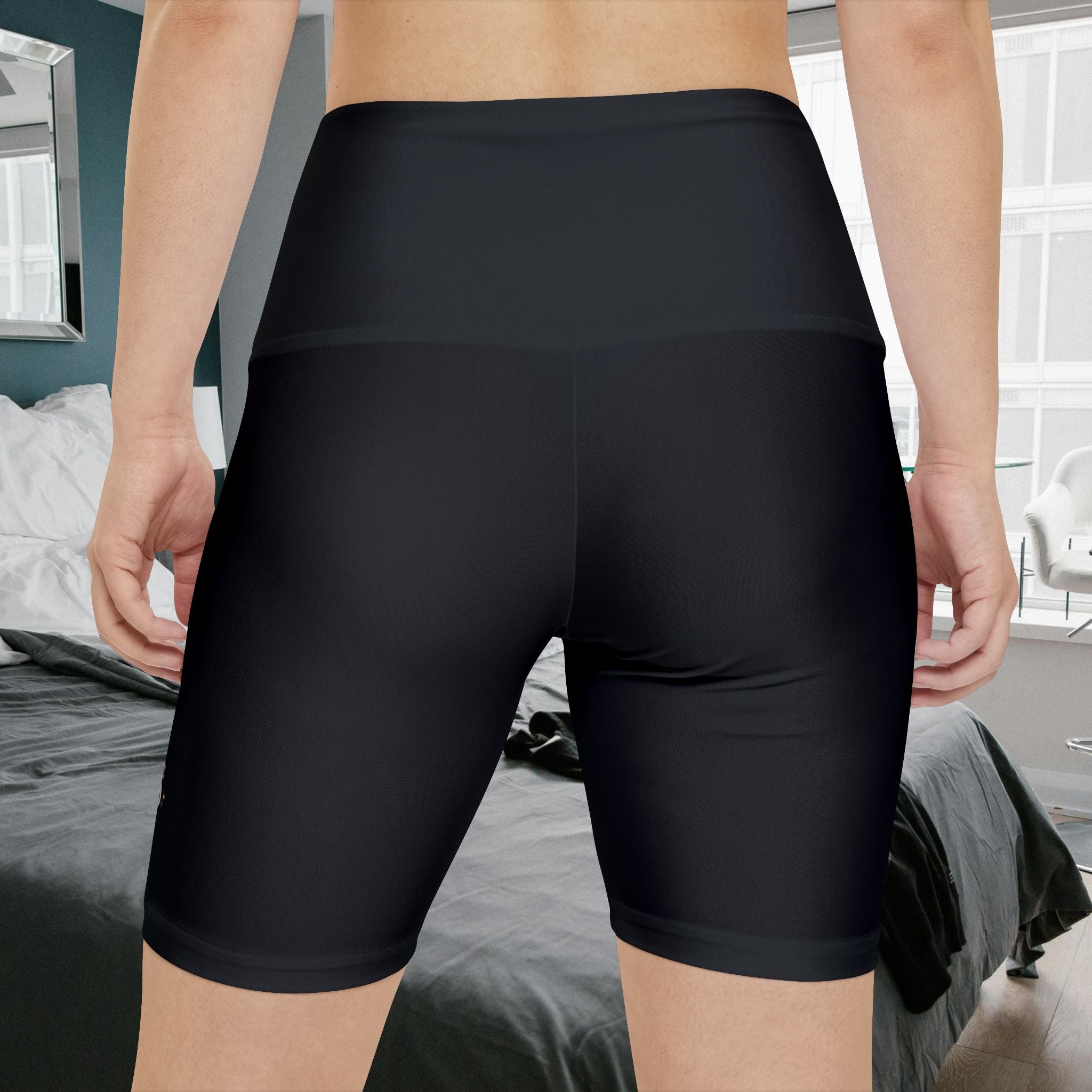 Workout Shorts, Black, W4W. Made in the USA.