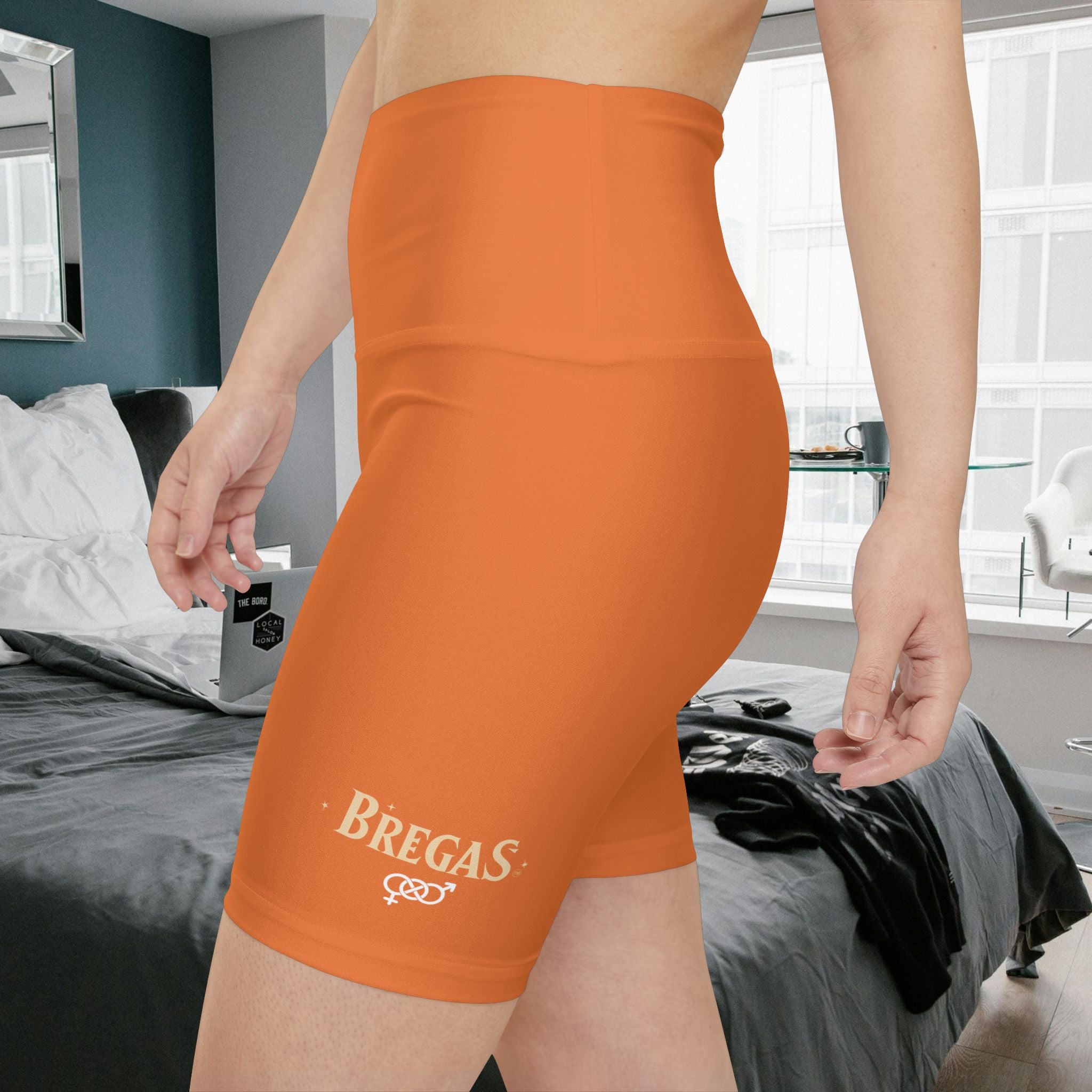 Workout Shorts, Orange, Bisexual women