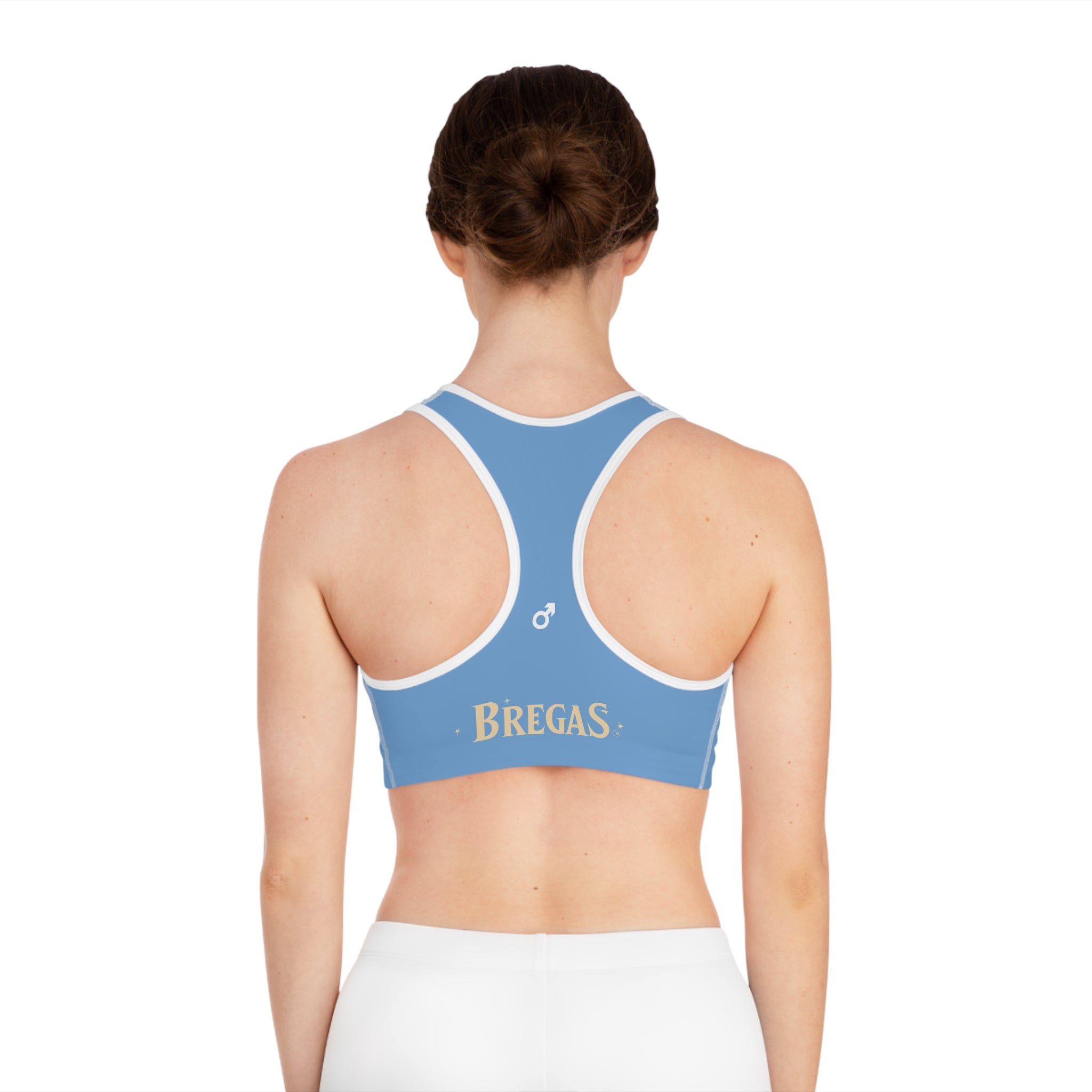 Sports Bra, Light blue, Women 4 men