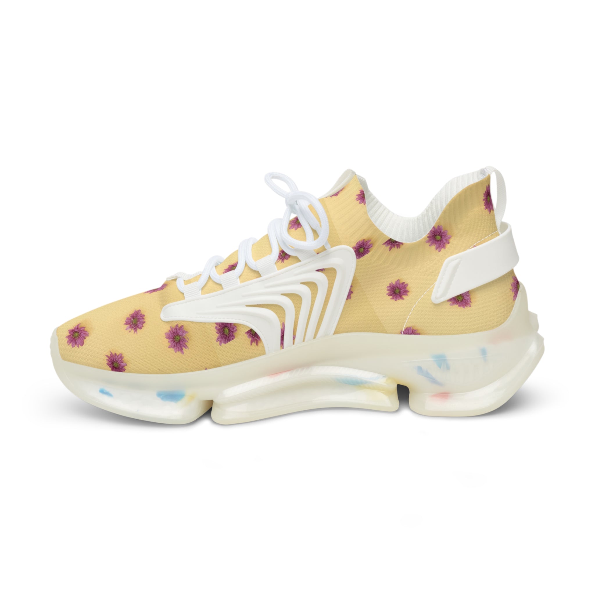 Sneakers, Pink Gerbera Aztec flower, Non Dating Cool