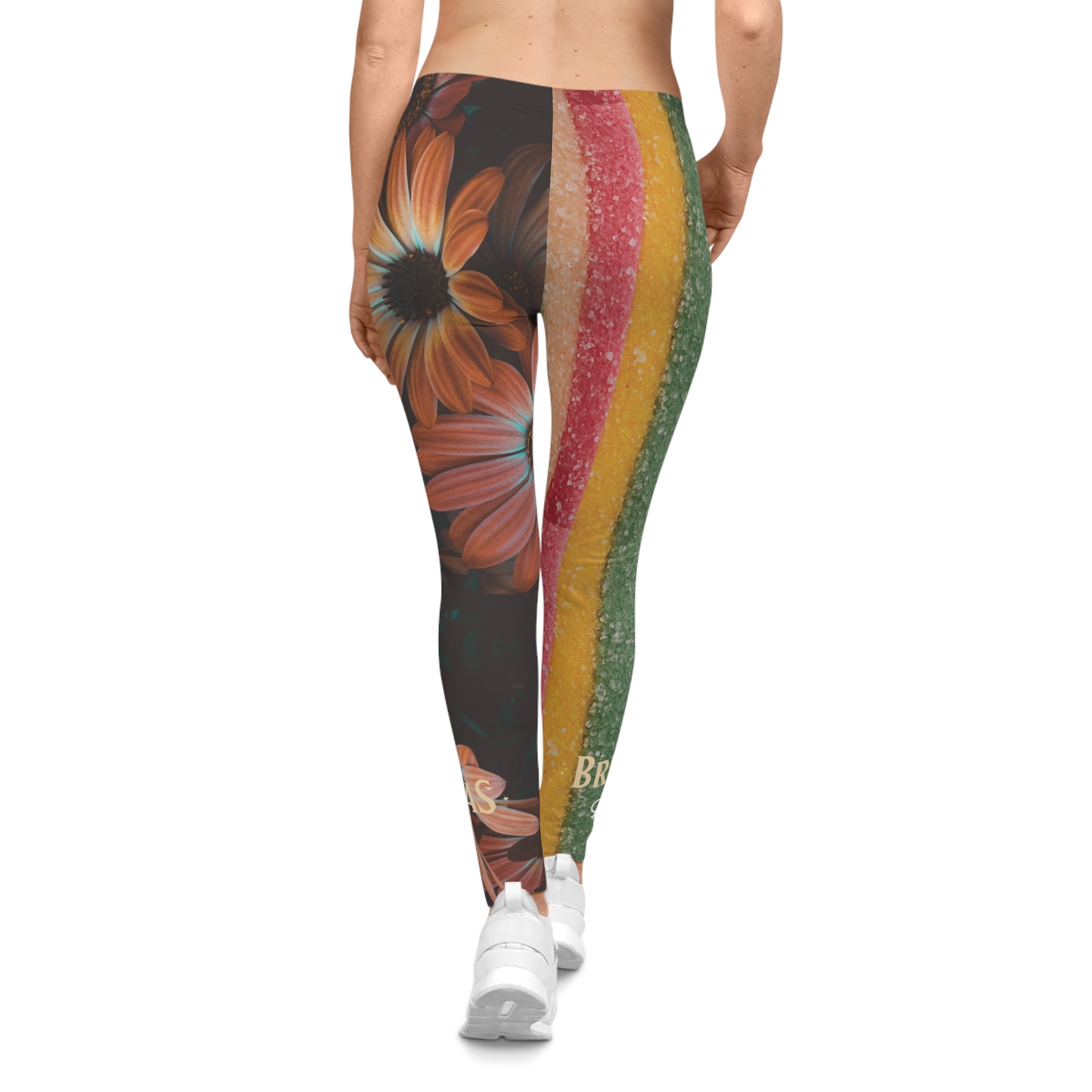 Leggings, Striped Candy and Vintage Red Daisies. Bisexual. Made in the USA.