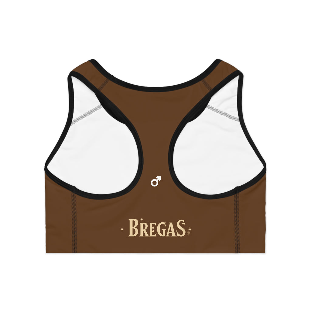 Sports Bra, Chocolate brown,  Women 4 men