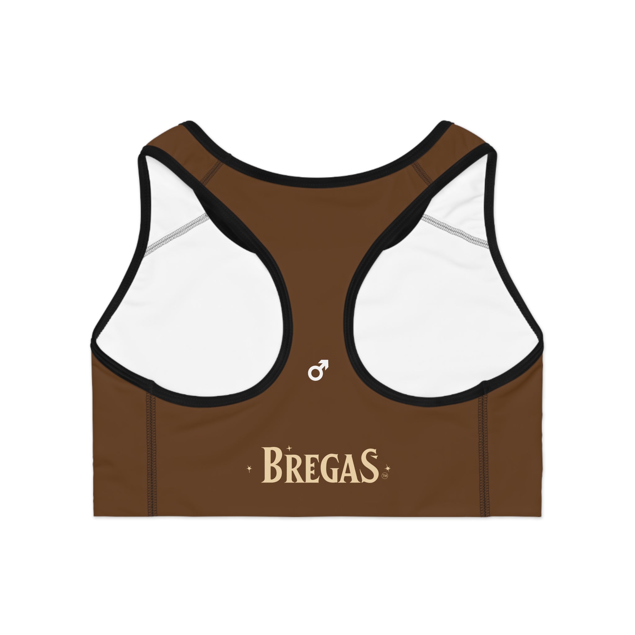 Sports Bra, Chocolate brown,  Women 4 men