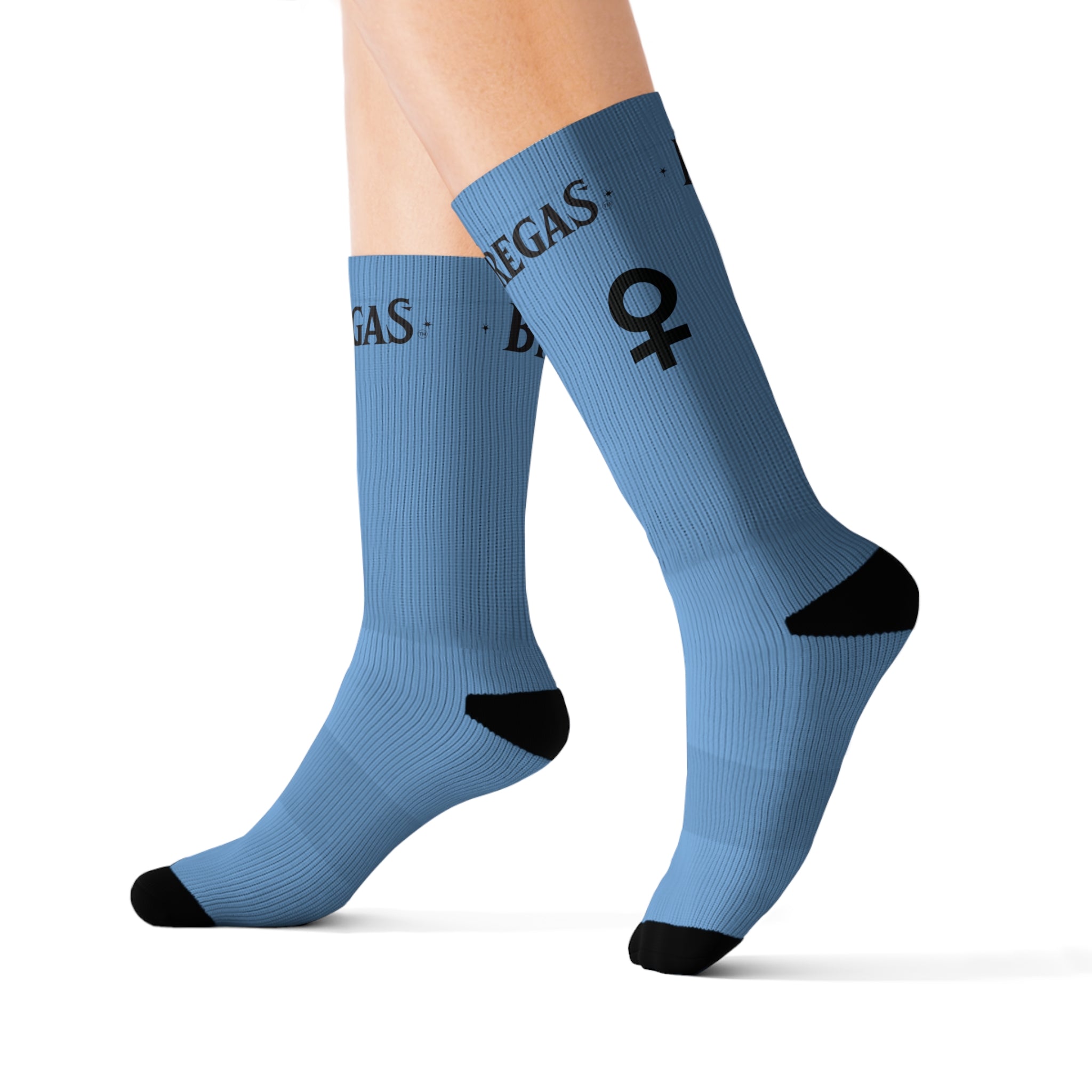 Socks, light blue, Men for women