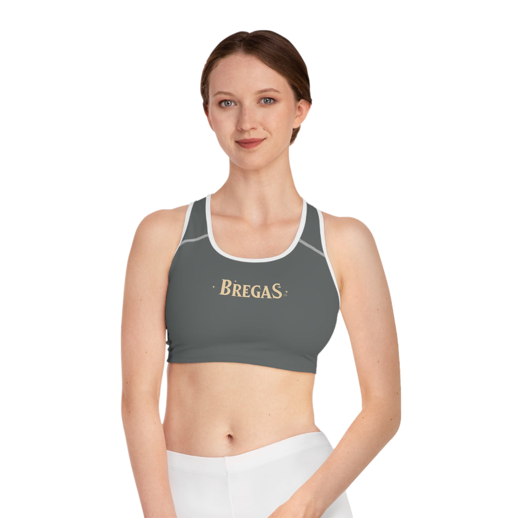 Sports Bra, Dark Grey, Non Dating Cool. Made in the USA.