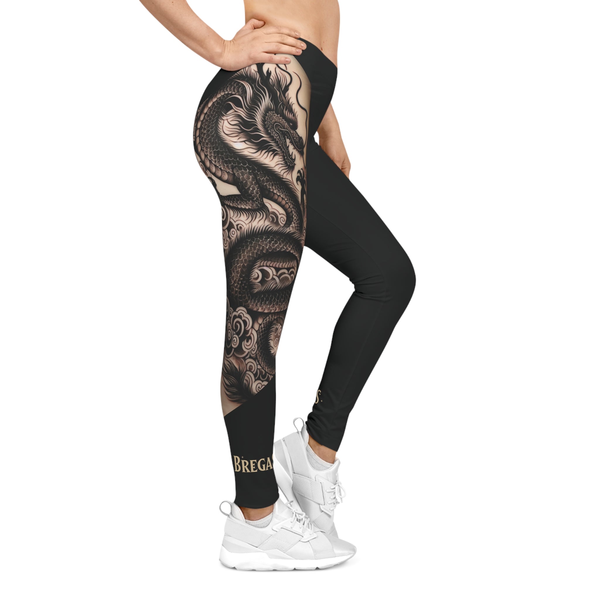 Leggings, Fierce Dragon tattoo, Non Dating Cool