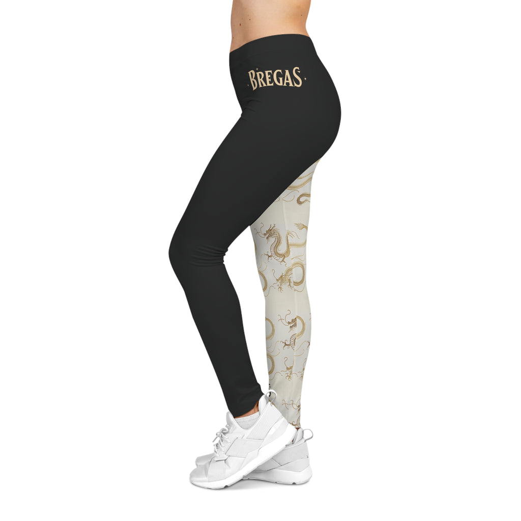 Leggings, Golden Dragon right leg, black left leg