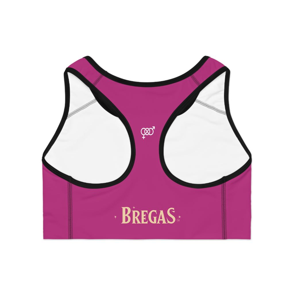 Sports Bra, Dark Pink, Bisexual. Made in the USA.