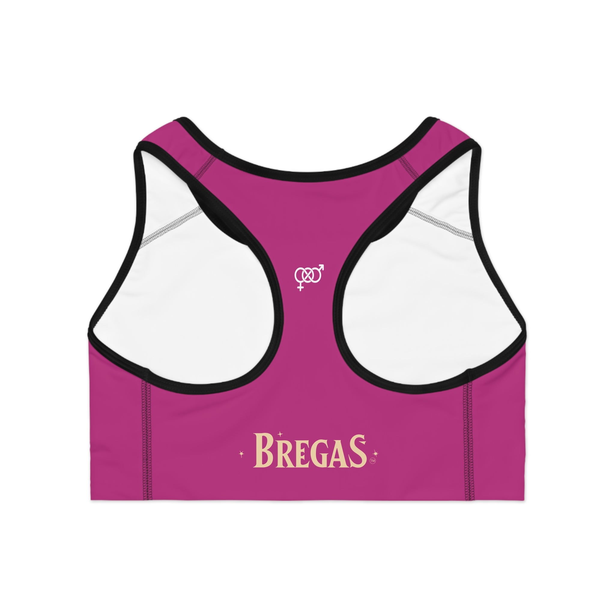 Sports Bra, Dark Pink, Bisexual. Made in the USA.