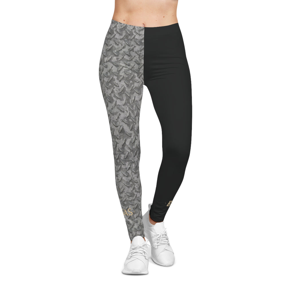 Leggings, Steel checker plate, Women 4 men