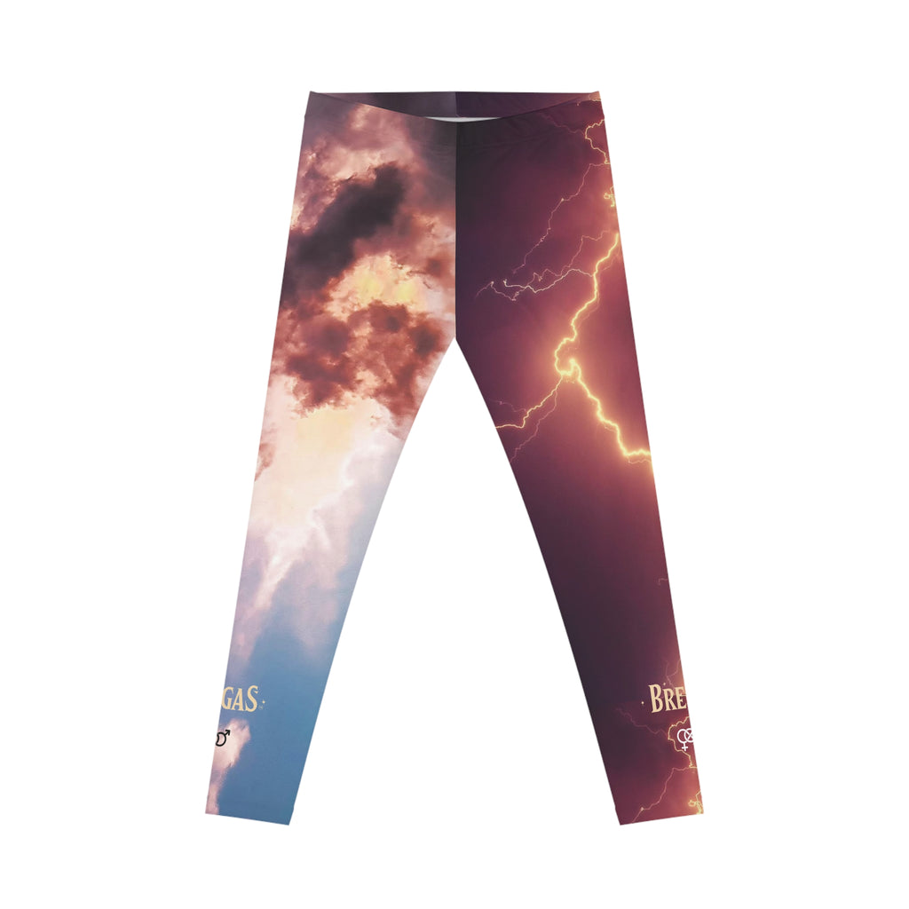 Leggings, Lightning Storm and clouds, bisexual Women