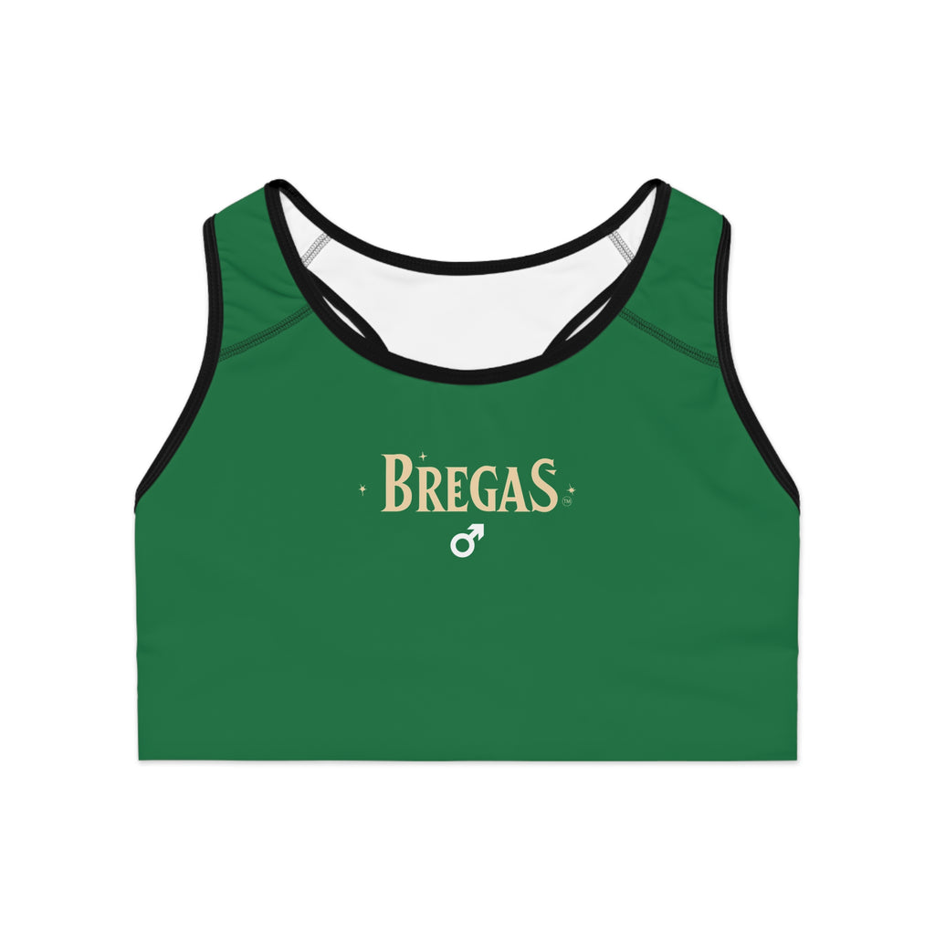 Sports Bra, Dark green, Women 4 men