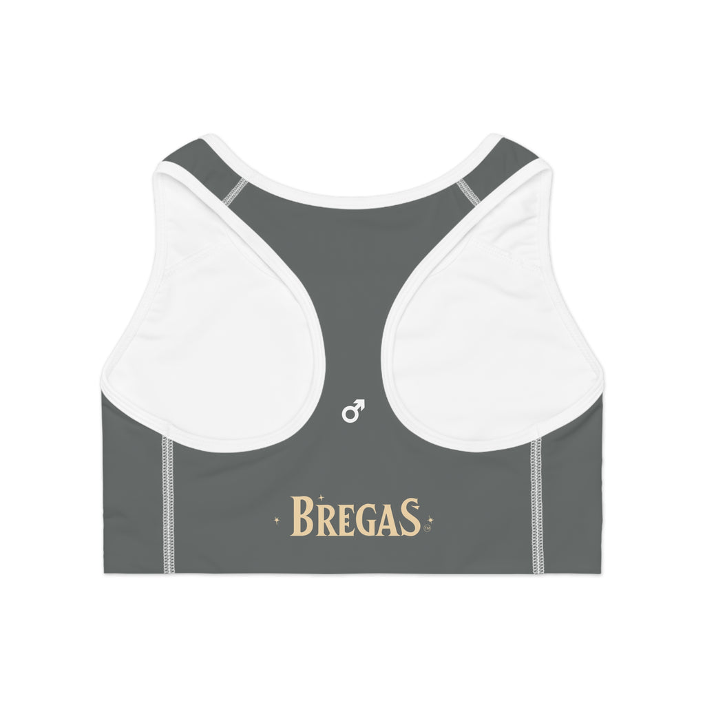 Sports Bra, Dark grey, Women 4 men