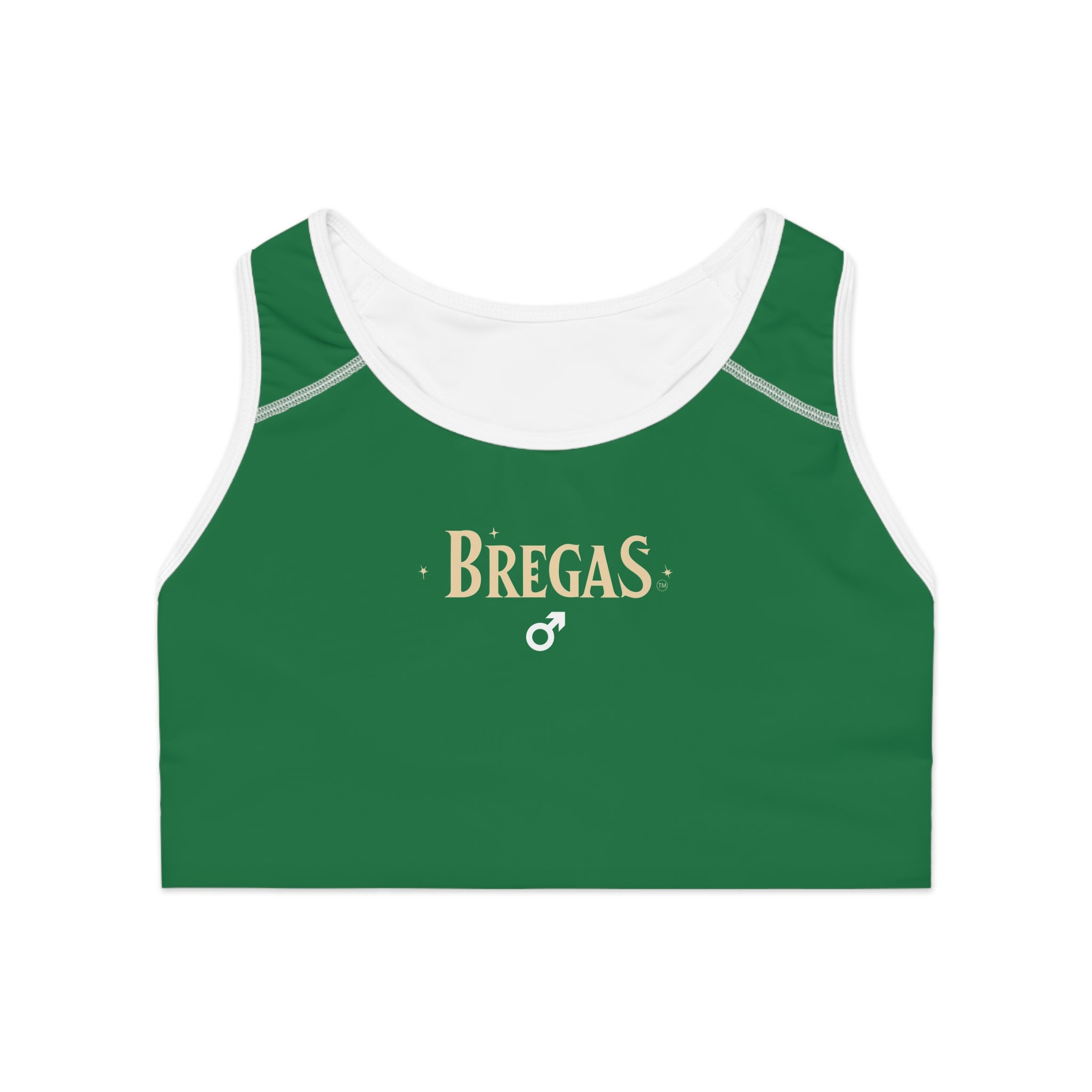 Sports Bra, Dark green, Women 4 men