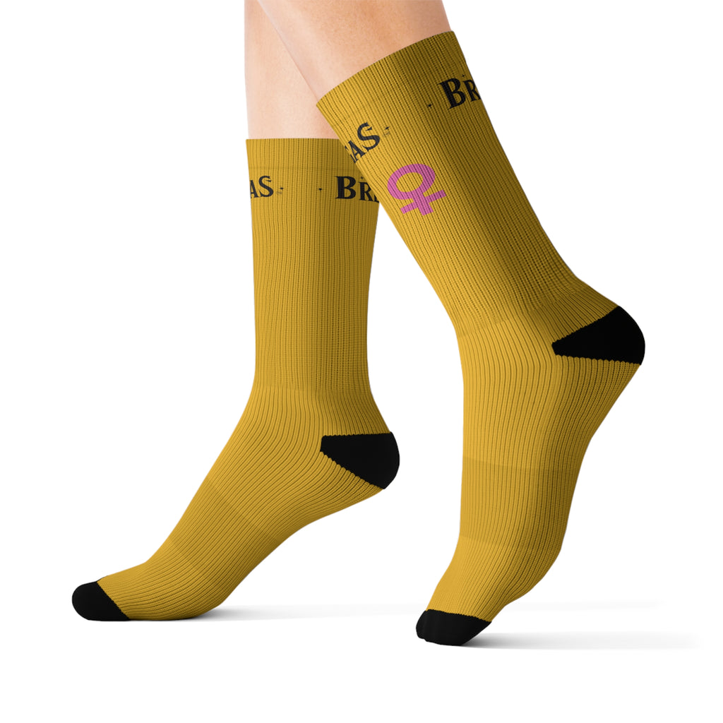 Socks, mustard yellow, Women for women