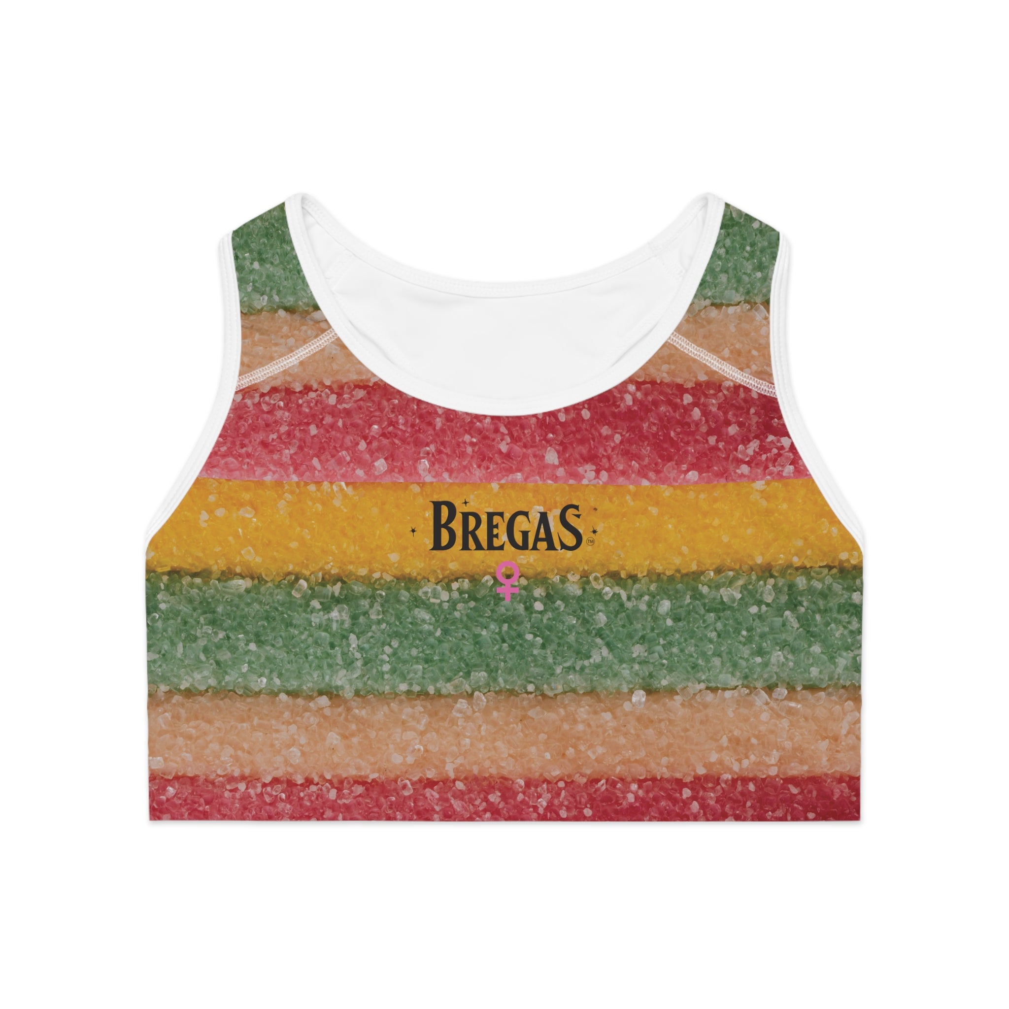 Sports Bra, Striped Candy, Women 4 women