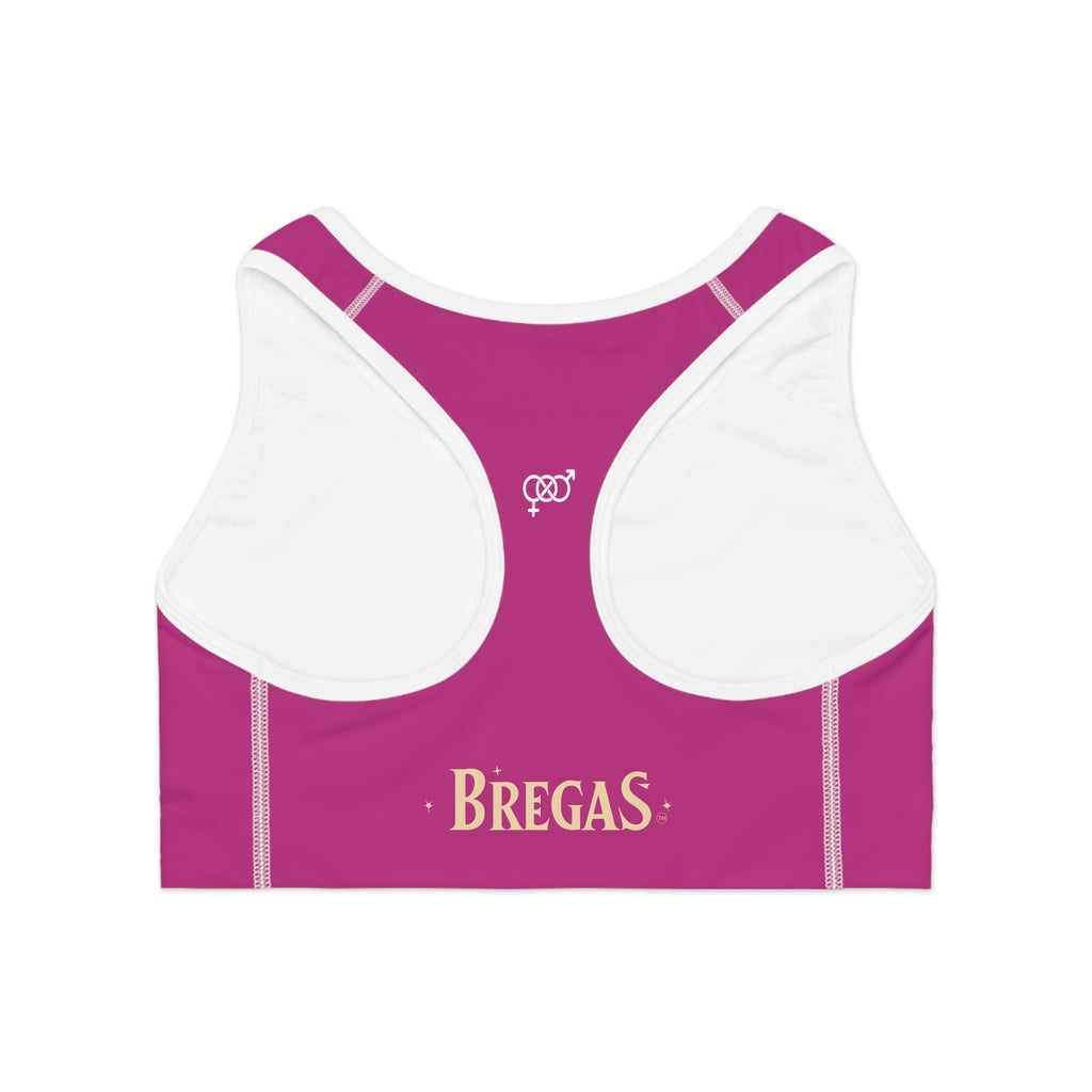 Sports Bra, Dark Pink, Bisexual. Made in the USA.